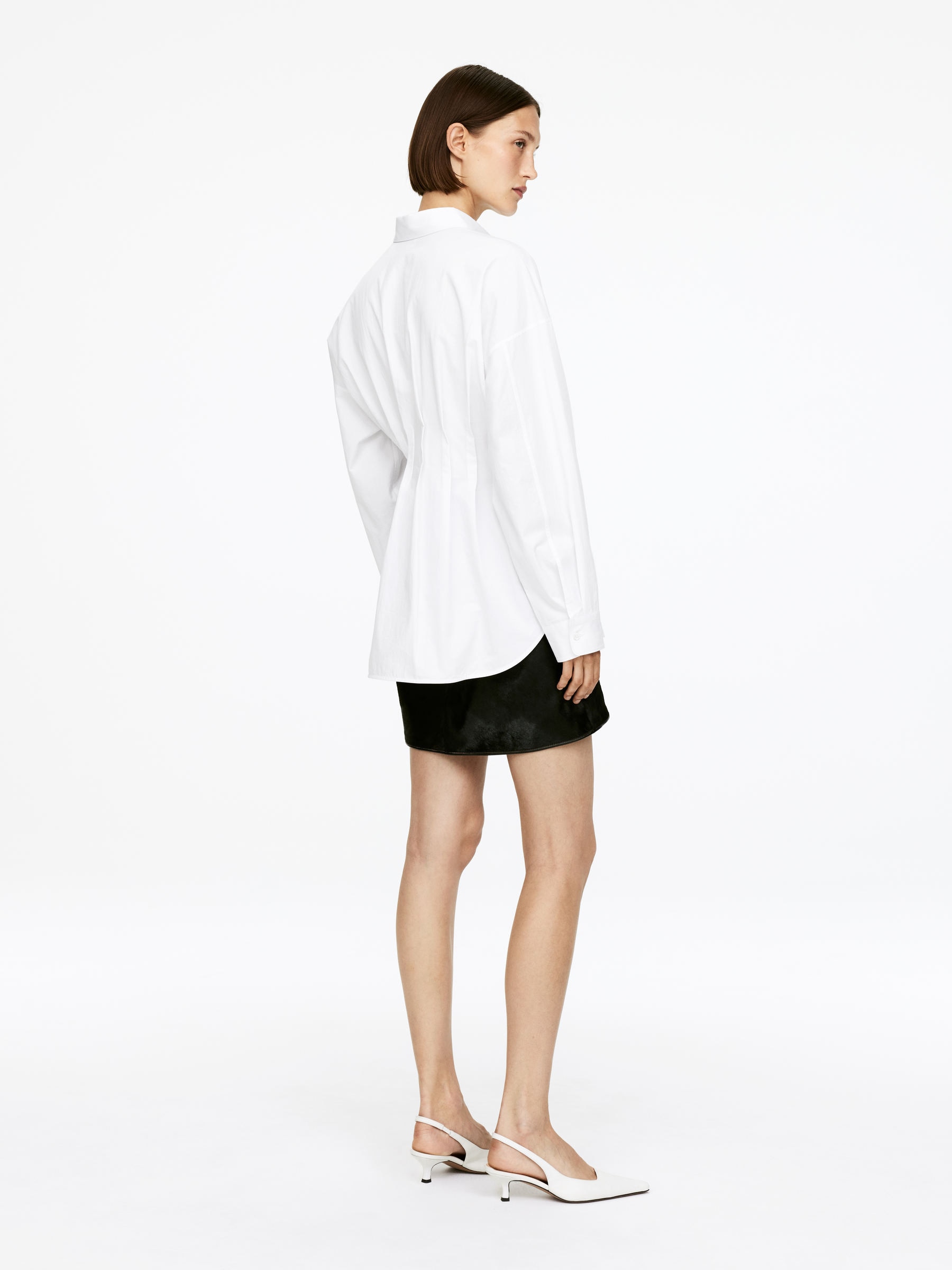 Chemisier plissé - Blanc - Regular fit - Femme - StillMedia/Lookbook - 5