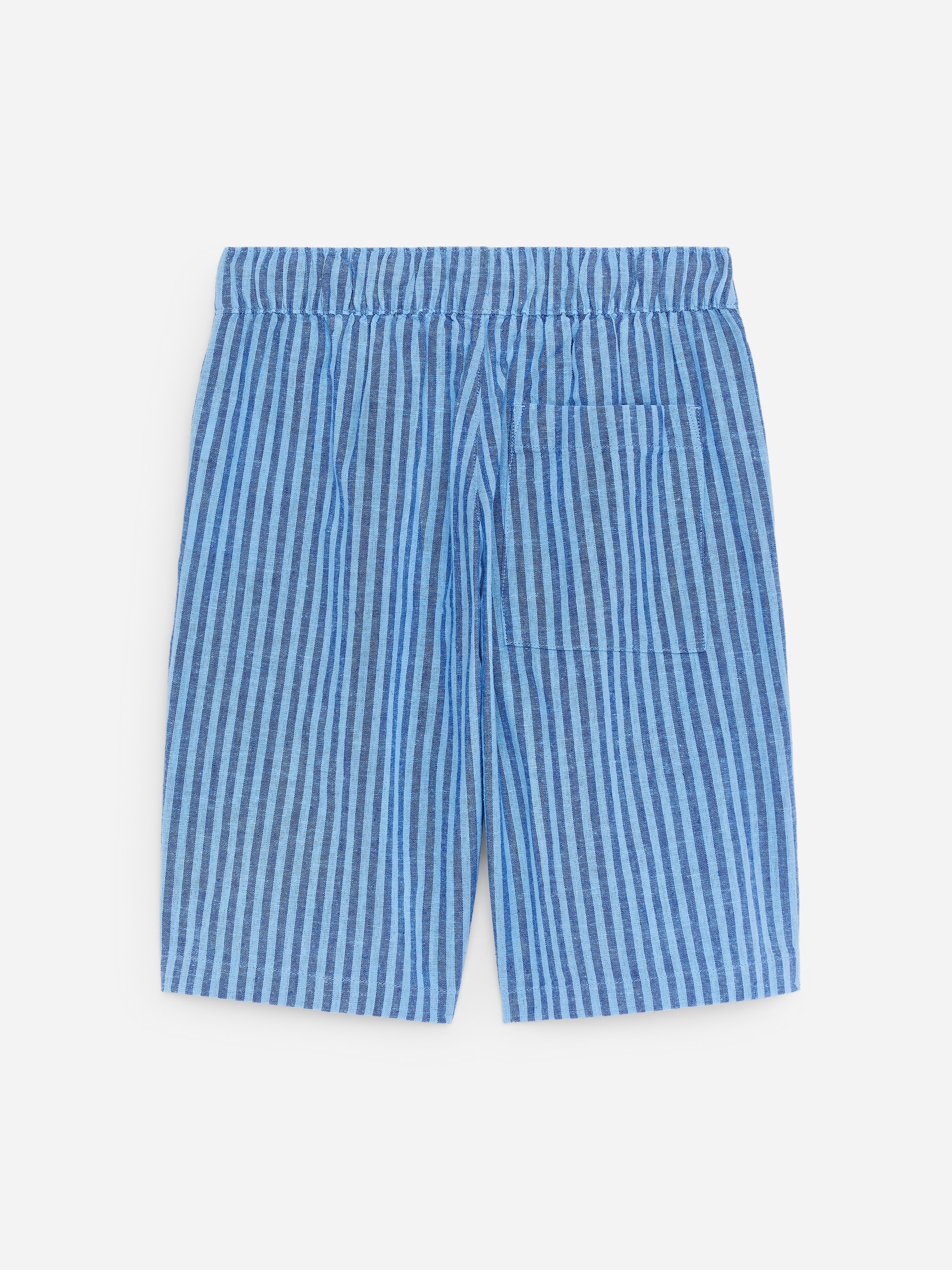 Linen Shorts - Blue/Striped - Regular fit - Children - StillMedia/DescriptiveStillLife - 1