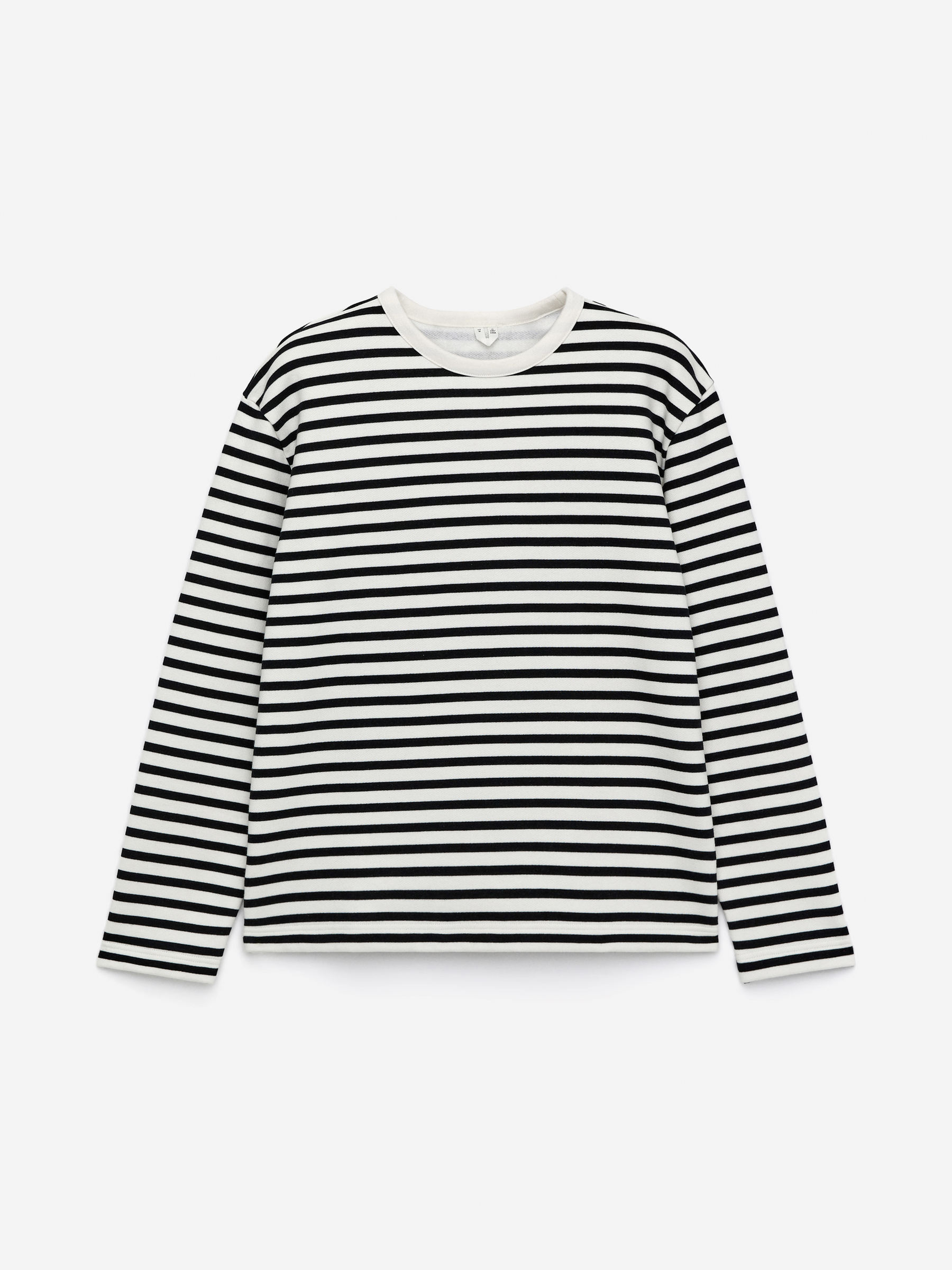 Cotton Fleece Long-Sleeve Jumper-White-17207