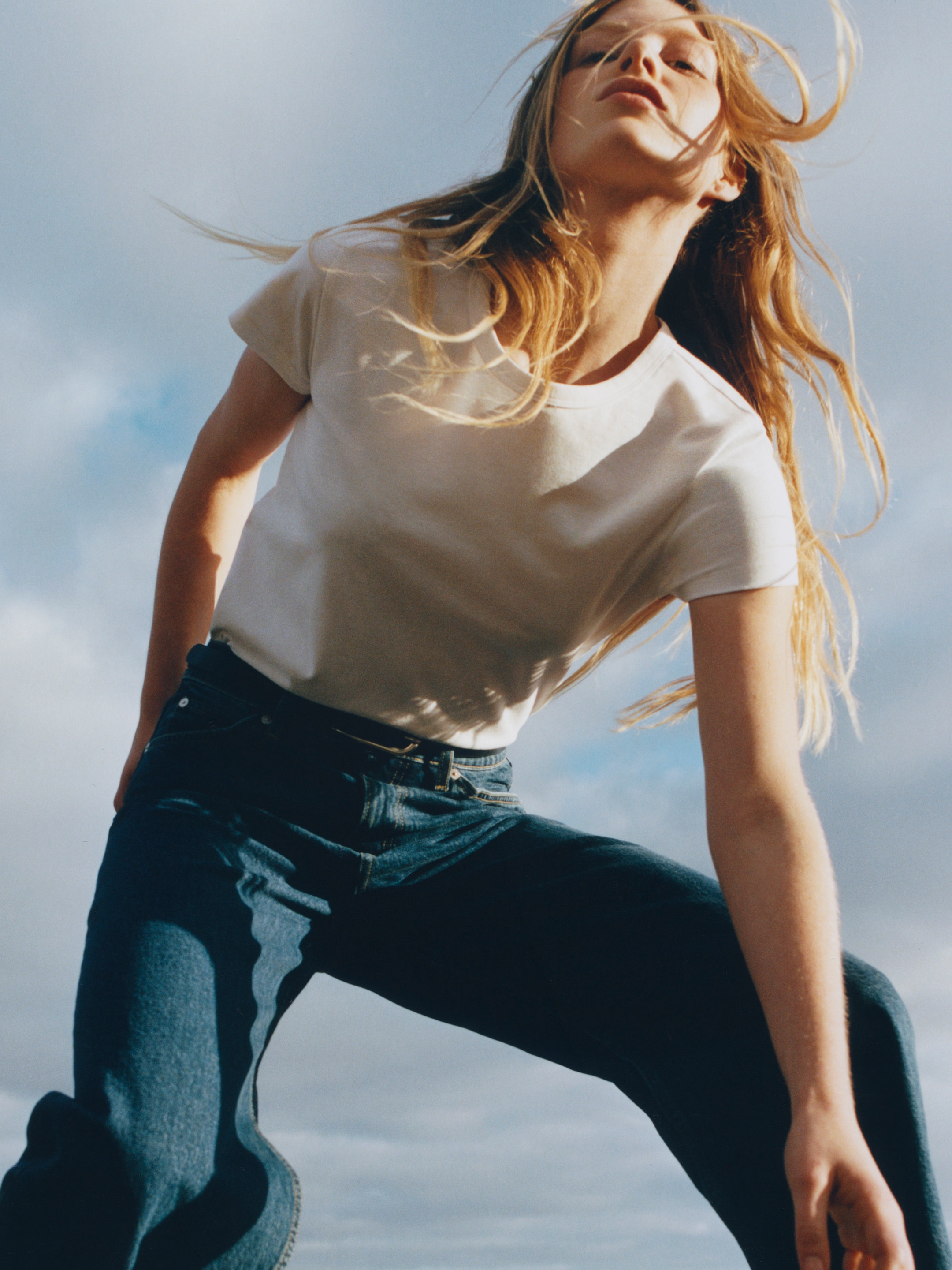 CORAL Wide Jeans - Blue - Relaxed fit - Women - StillMedia/Environmental - 1