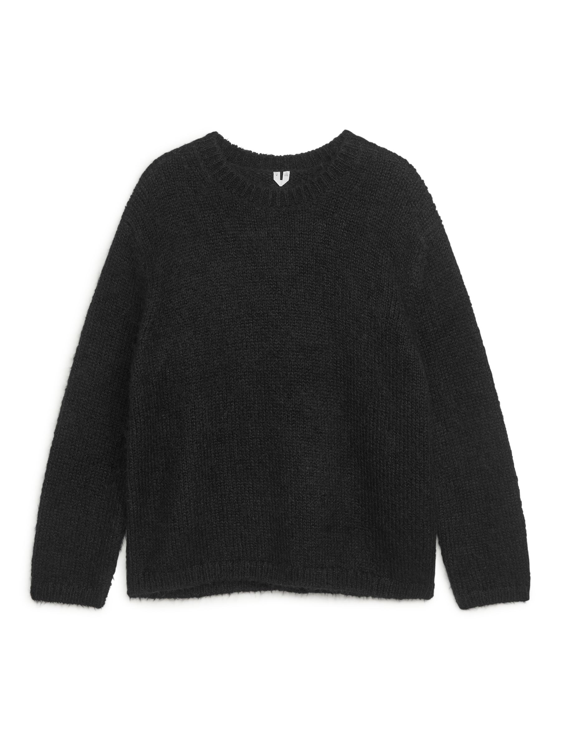 Knitted Mohair Jumper - Off-Black - Corte relajado - Men - StillMedia/DescriptiveStillLife - 1