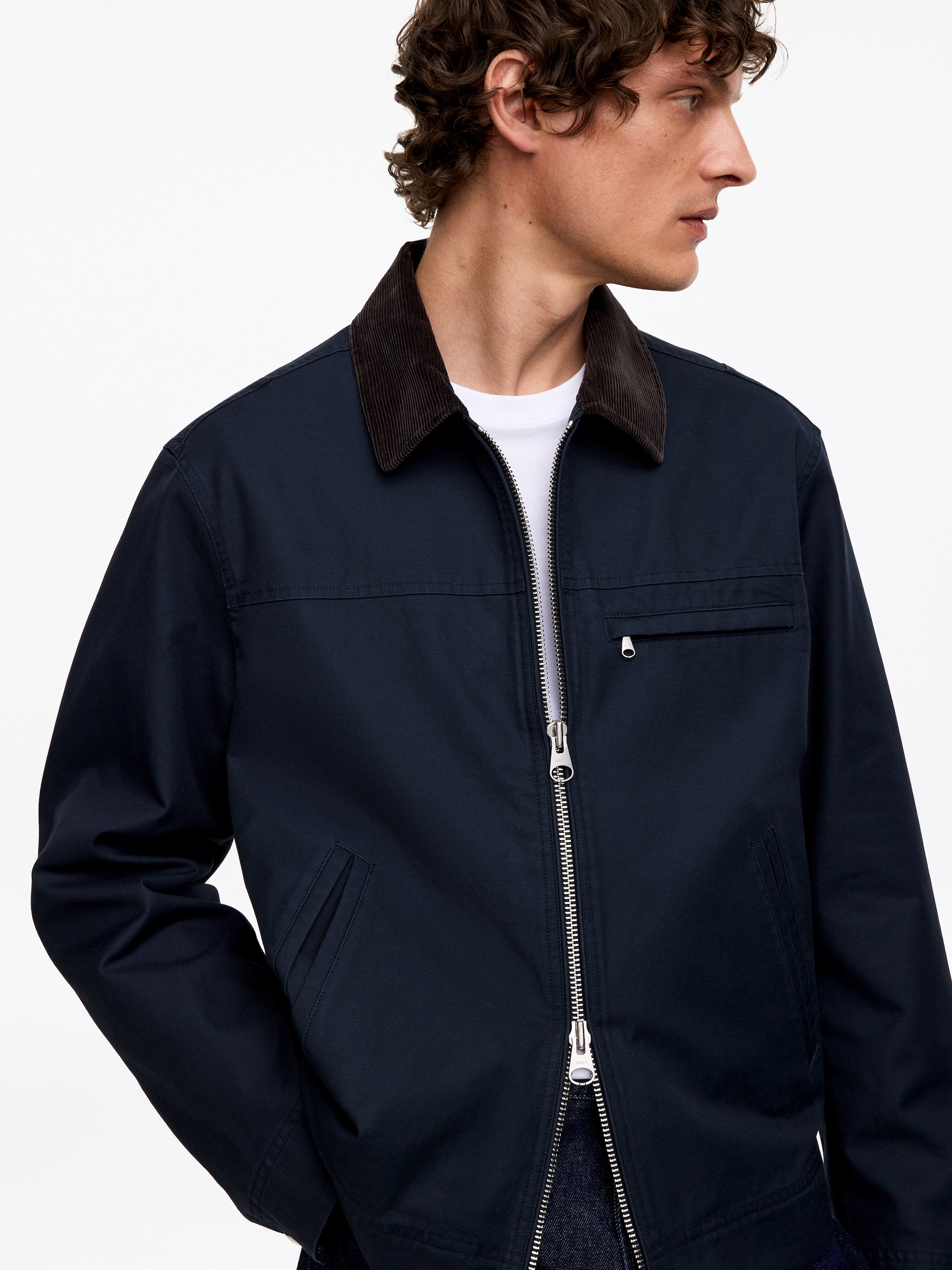 Kurtka z bawełnianego płótna - Ciemnoniebieski - Fason swobodny - Men - StillMedia/Lookbook - 9