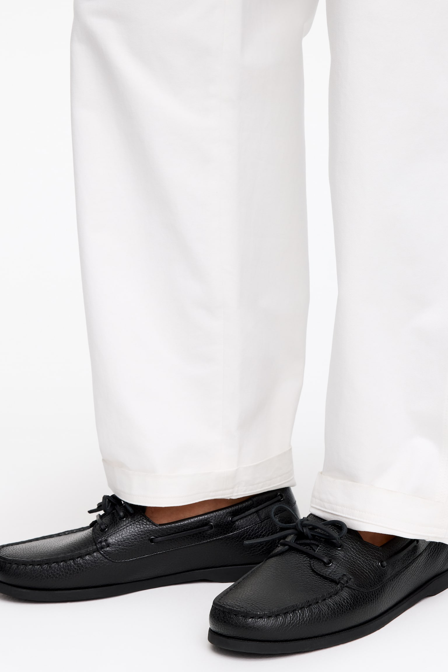 Bootsschuh aus Leder - Schwarz - 6