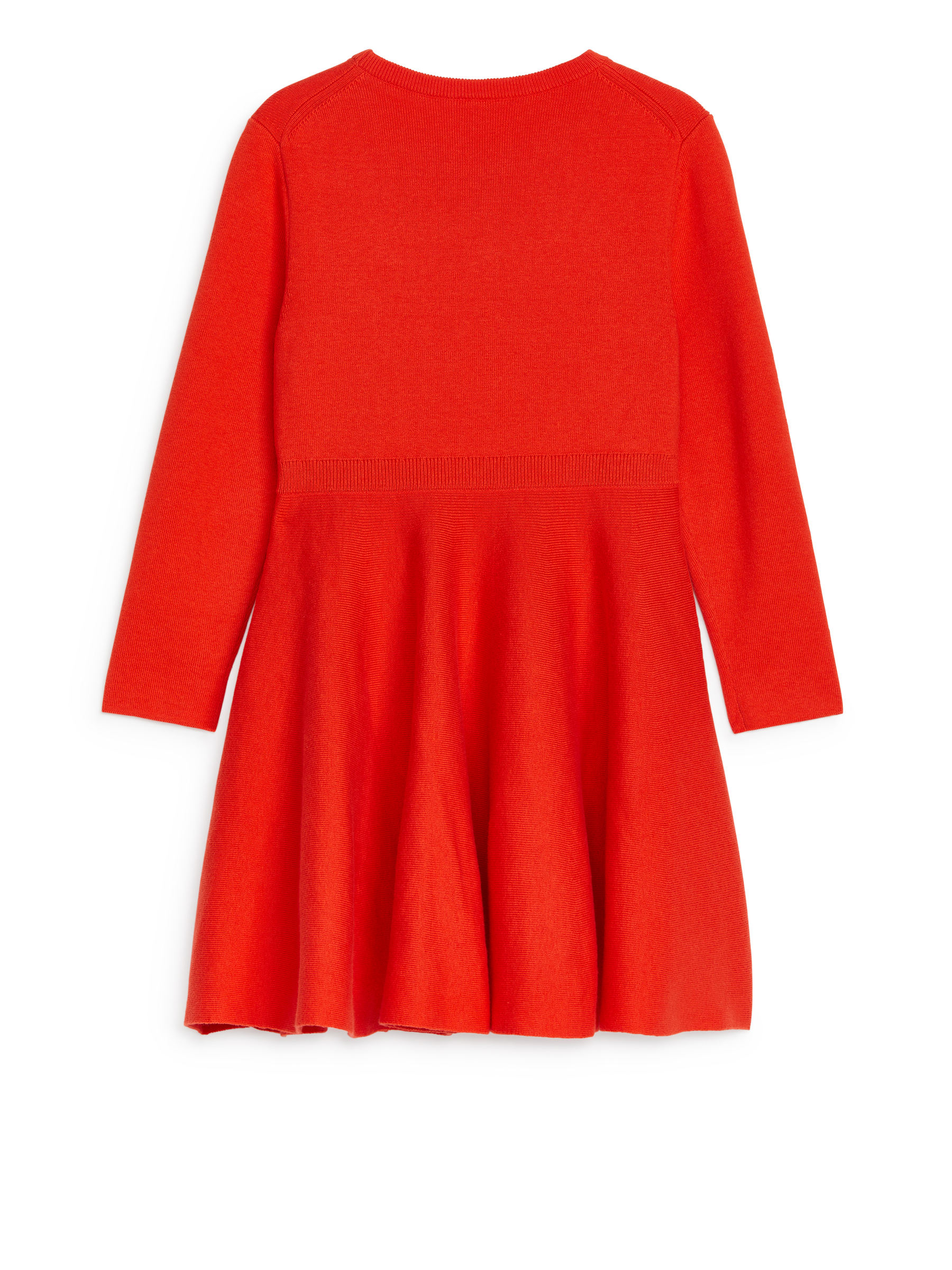 Knit Cotton Dress - Bright Red - Regular fit - Children - StillMedia/DescriptiveStillLife - 2