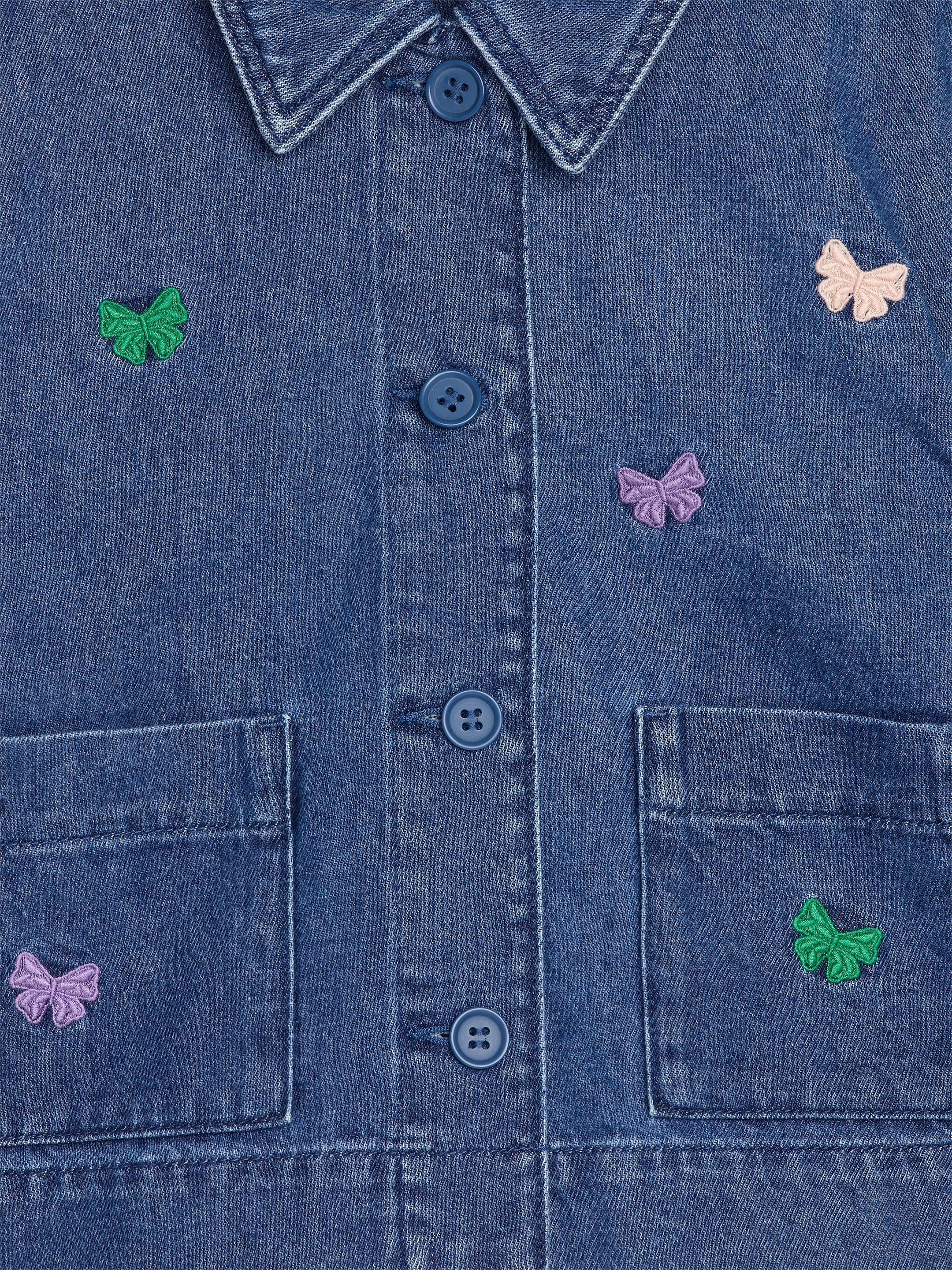 Embroidered Denim Jacket - Blue - Regular fit - children - StillMedia/DescriptiveDetail - 2