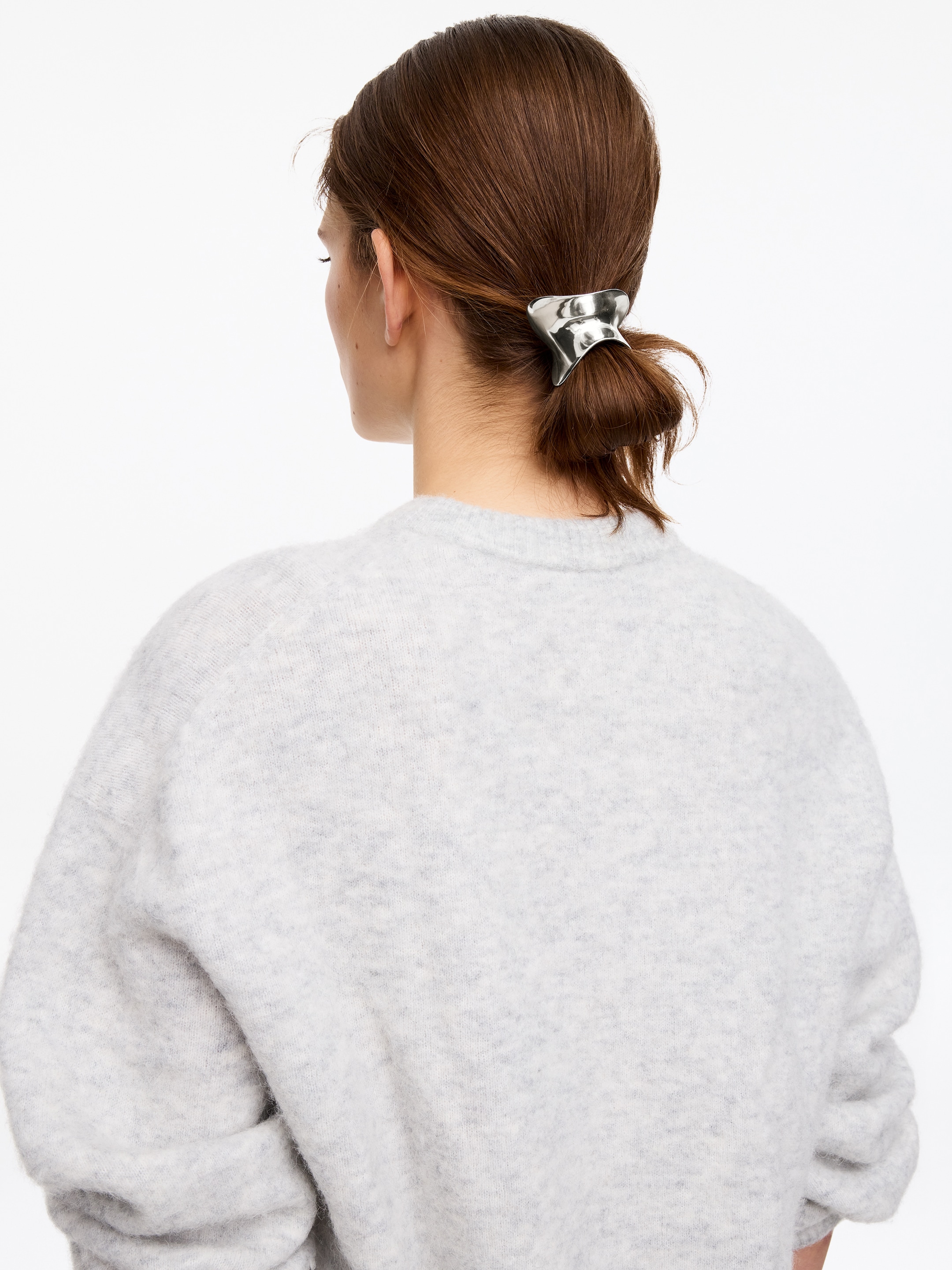 Sculptural Hair Cuff - Silver - Women - StillMedia/Lookbook - 3