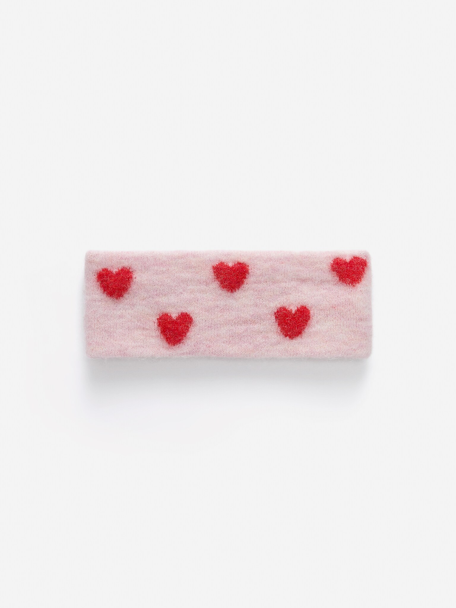 Wool-Alpaca Blend Headband - Pink/Red - 1
