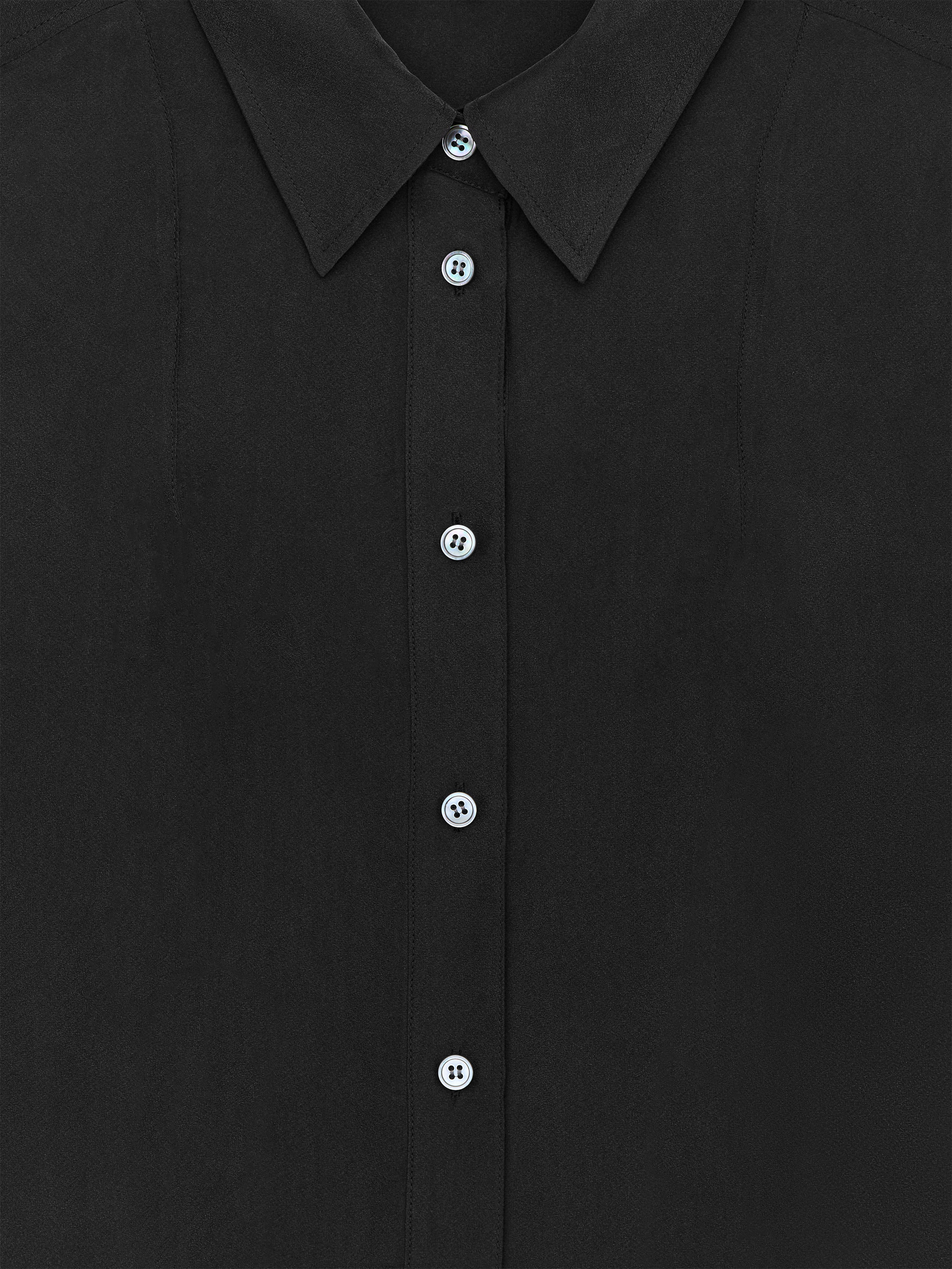 ARCH THE　WOOL SILK SHIRT 　BLACK ARCH THE WOOL SILK SHIRT BLACK ARCH THEWOOL SILK SHIRT BLACK