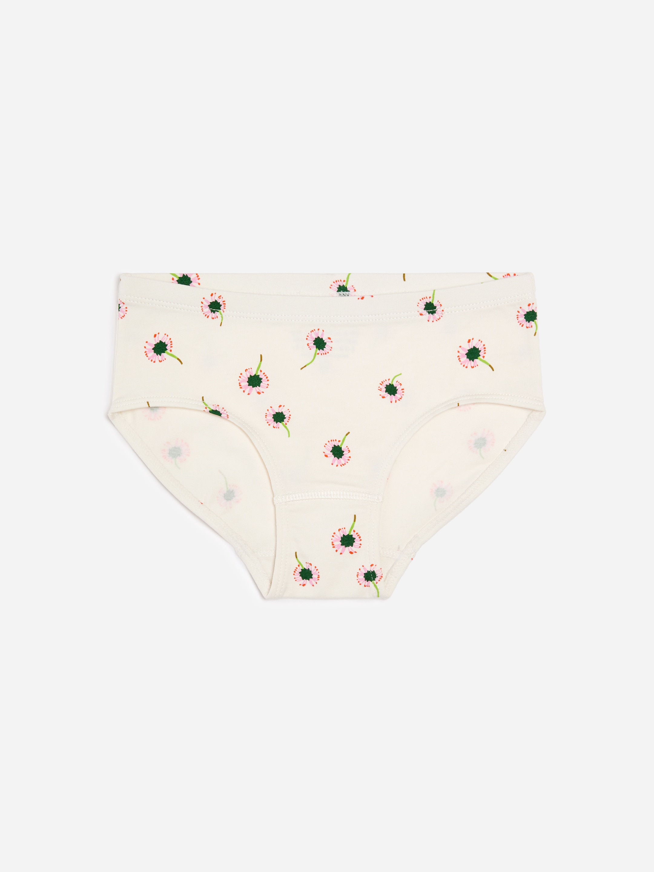 Lot de 3 culottes en jersey de coton - Blanc/Fleurs - Regular fit - Enfant - StillMedia/DescriptiveStillLife - 1