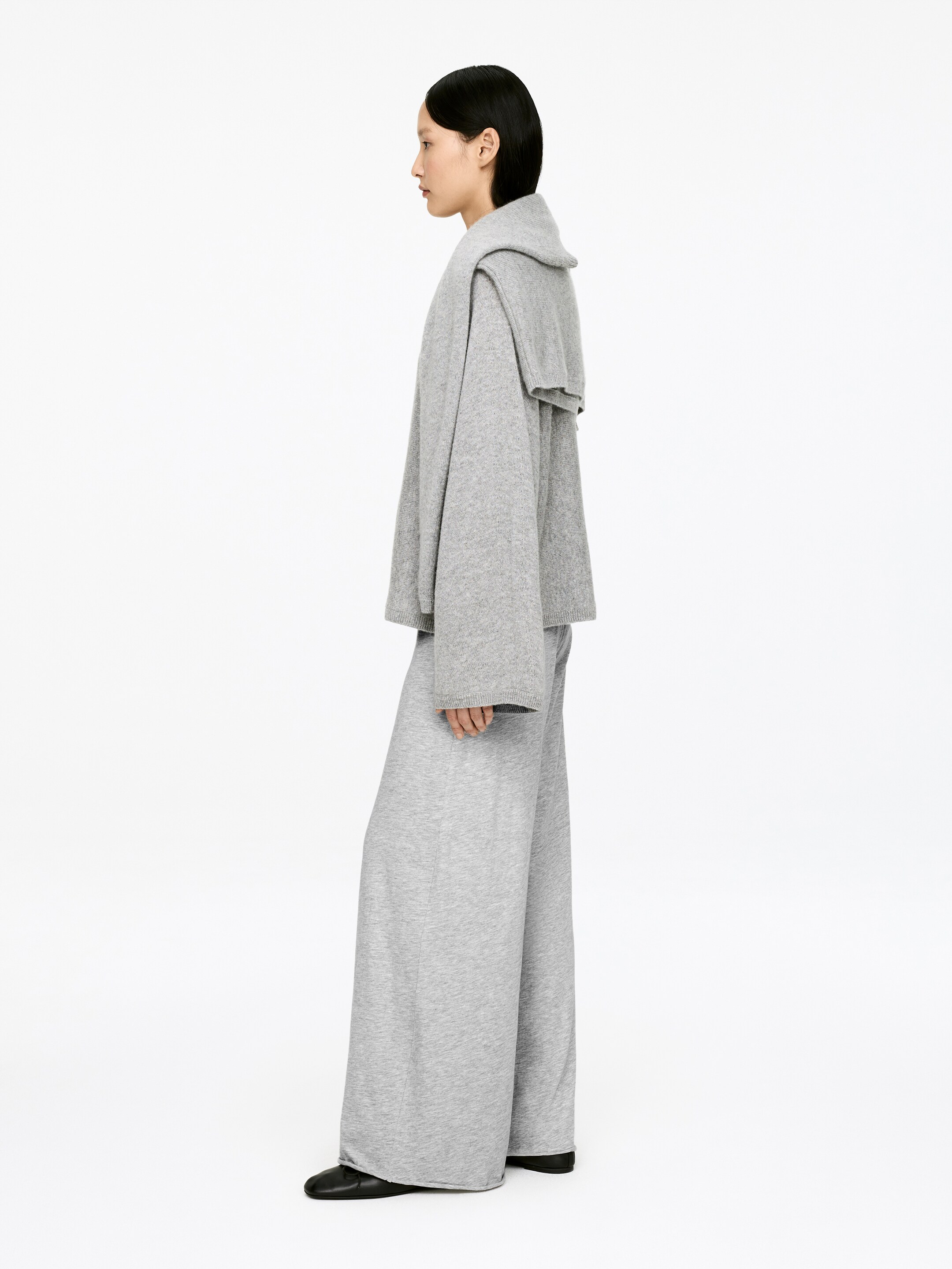 Ingrandisci l'immagine: Cotton Trousers - Grey Melange - DONNA | H&M CH 3