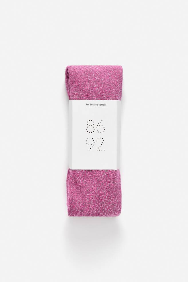 Glitter Tights - Dark Pink/Lilac - 1