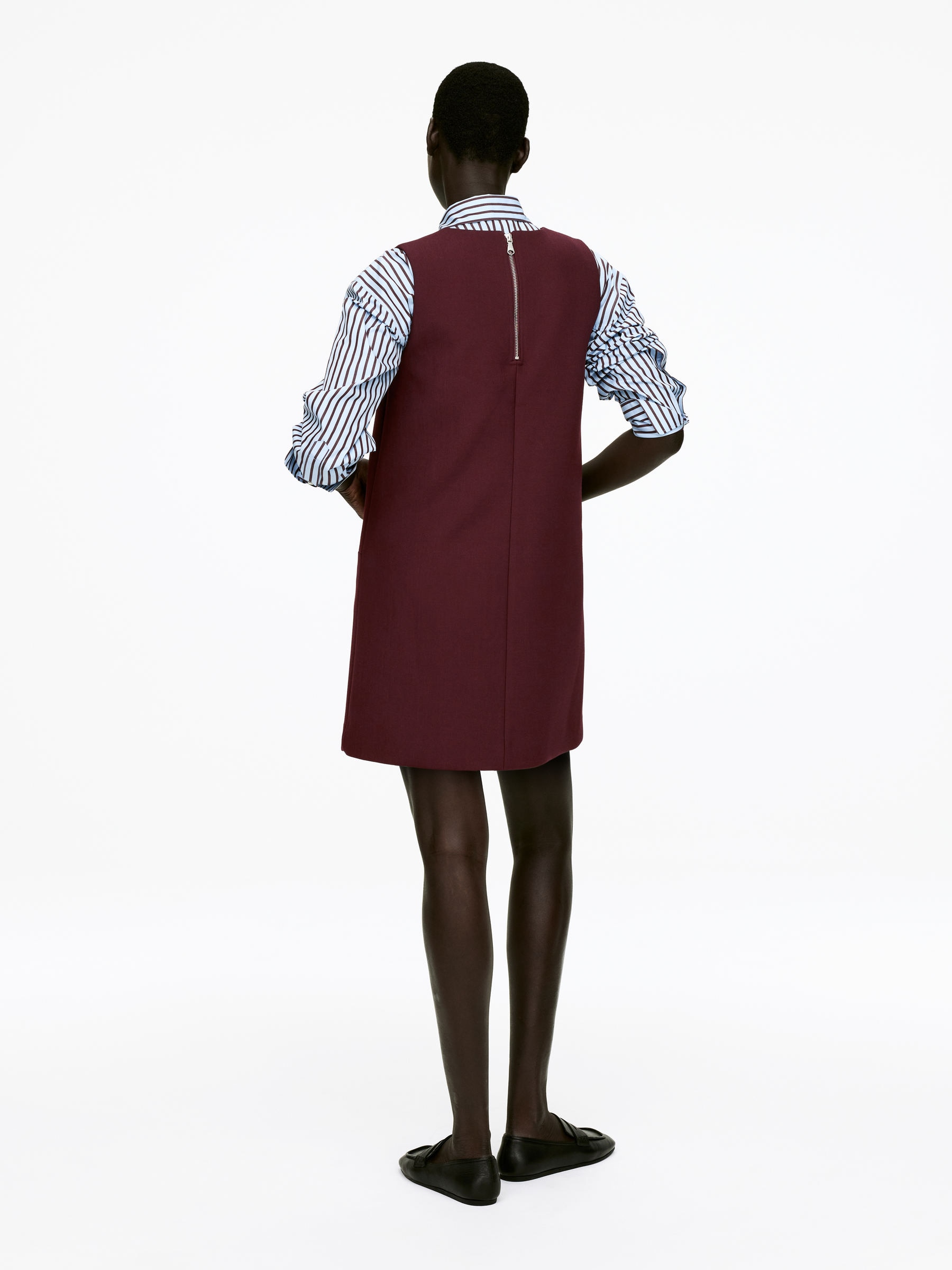 Wool-Blend Dress - Burgundy - Regular fit - Women - StillMedia/Lookbook - 4