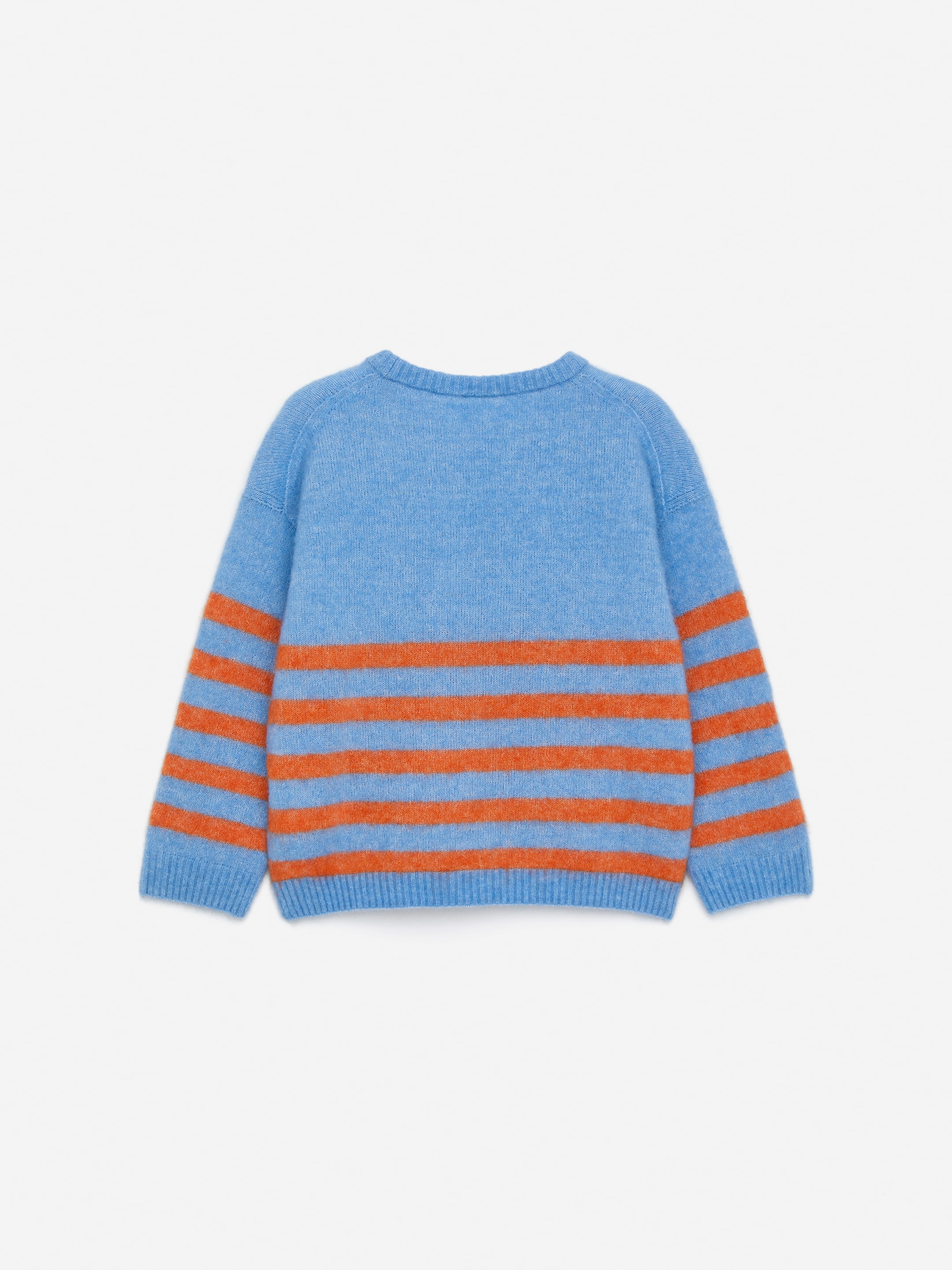 Alpaca-Wool Blend Jumper - Blue/Rust - Relaxed fit - children - StillMedia/DescriptiveStillLife - 2