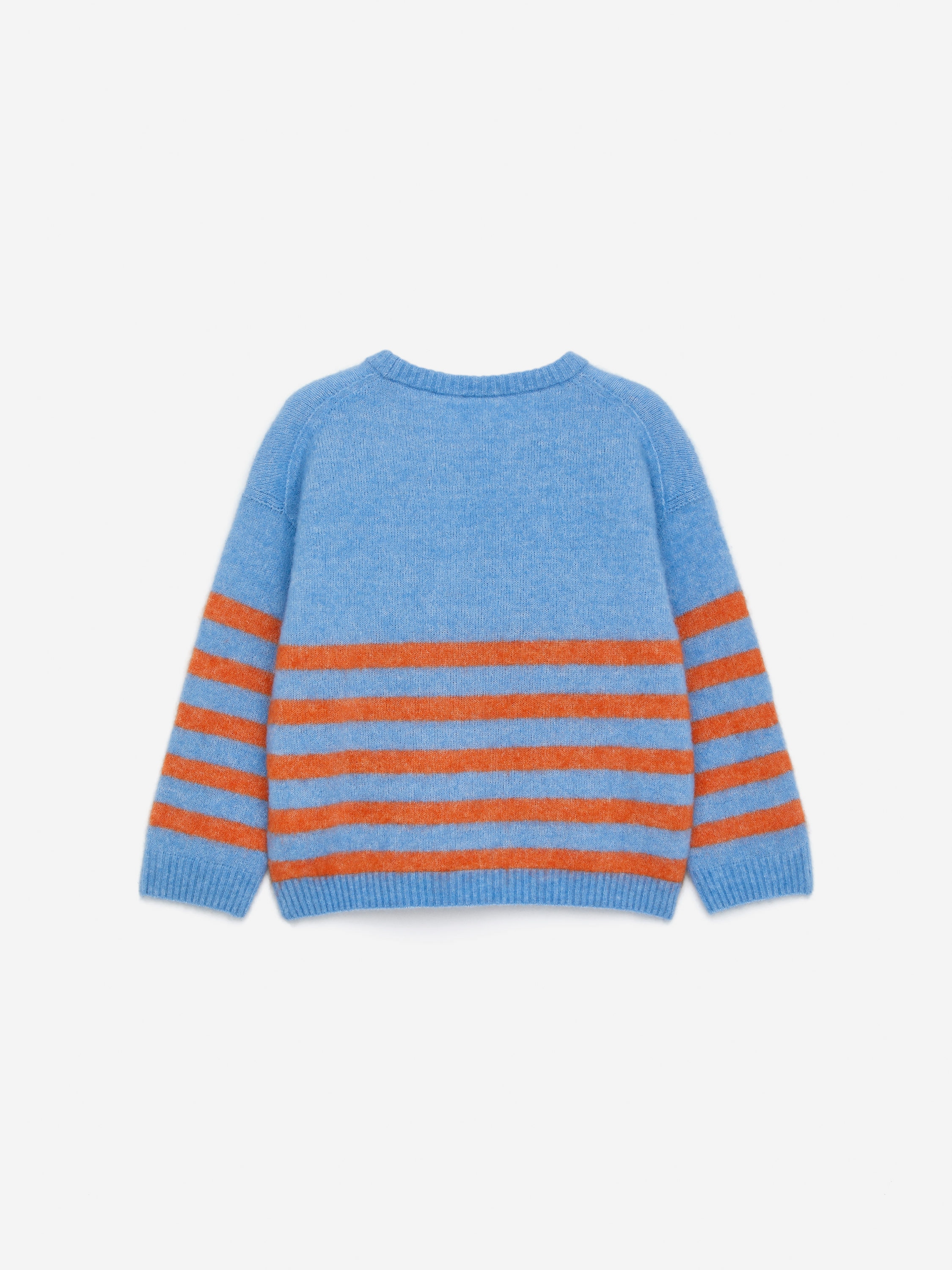 Alpaca-Wool Blend Jumper - Blue/Rust - Relaxed fit - Children - StillMedia/DescriptiveStillLife - 2