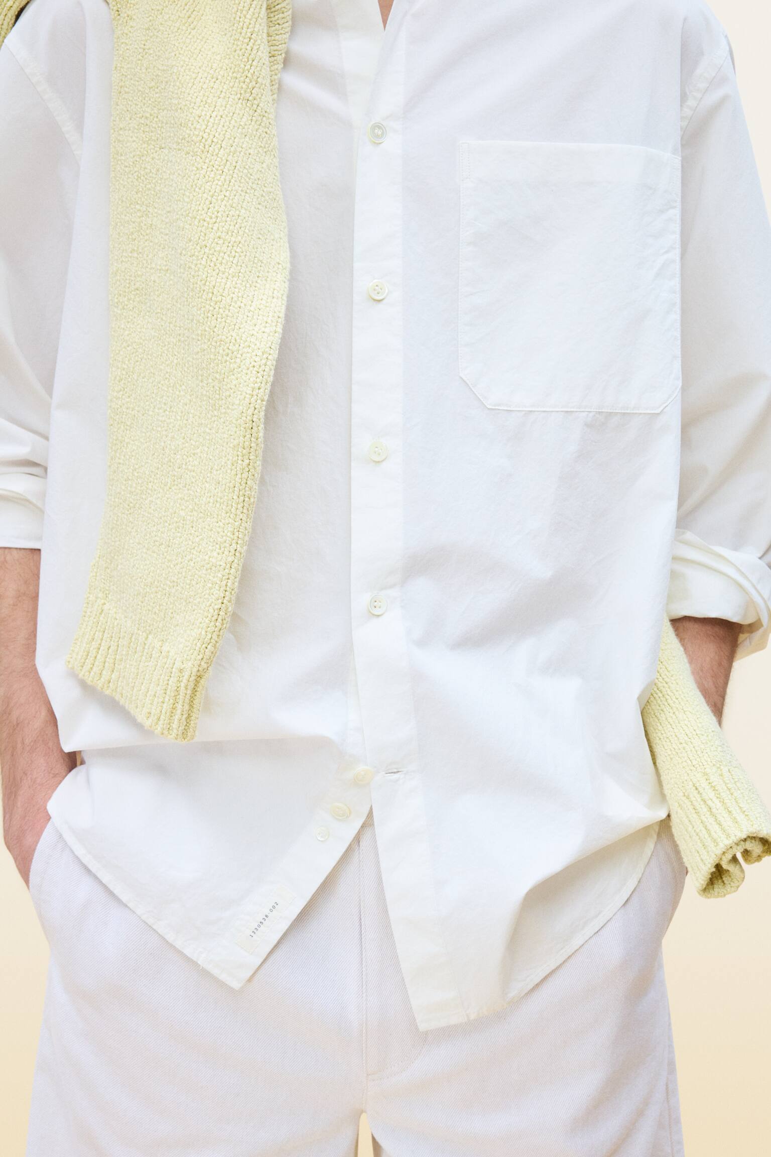 Kofta med dragkedja - Gul/Mörkblå - 4