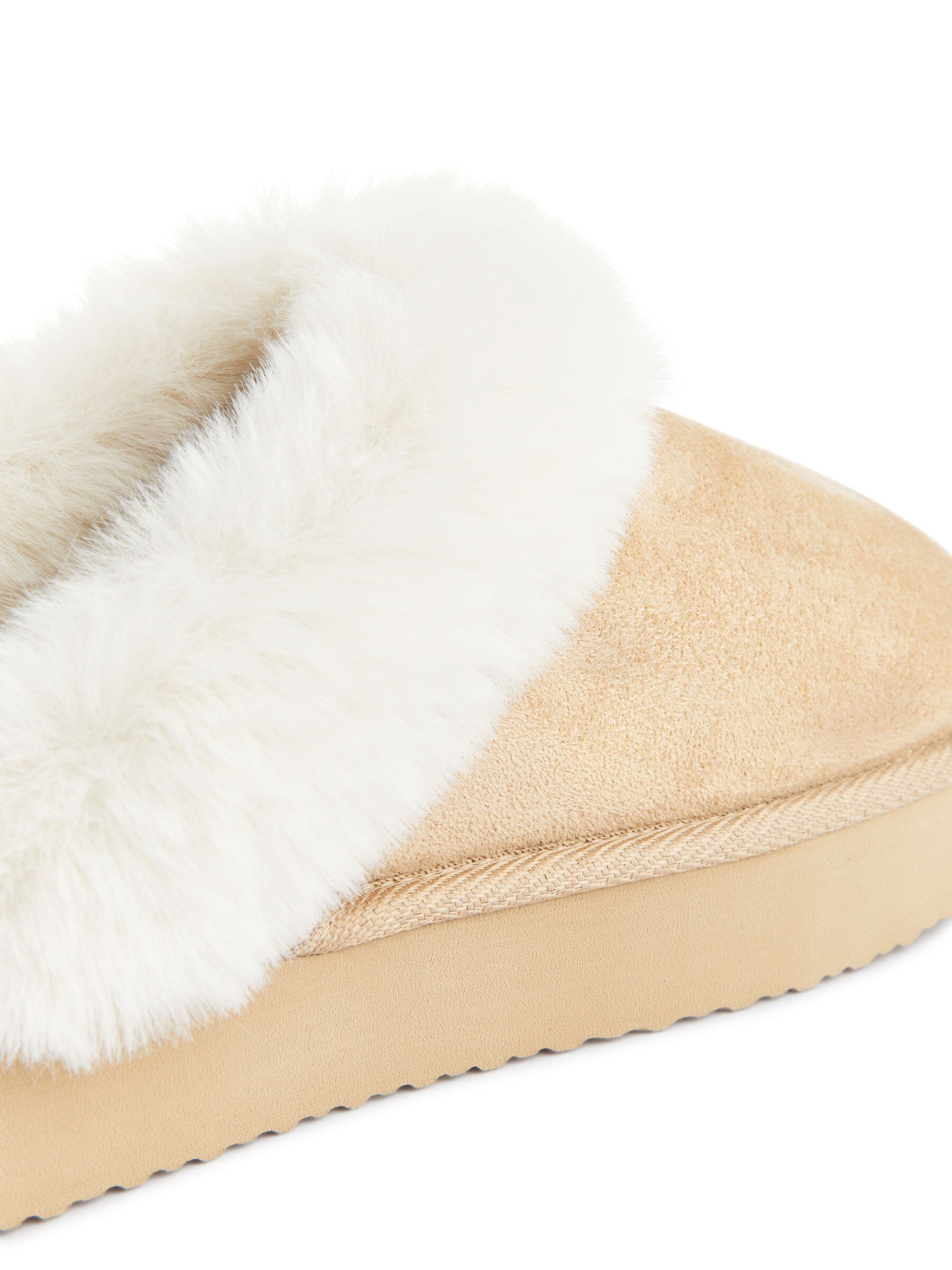 Kunstfell-Pantoffeln - Beige - Women - StillMedia/DescriptiveDetail - 1