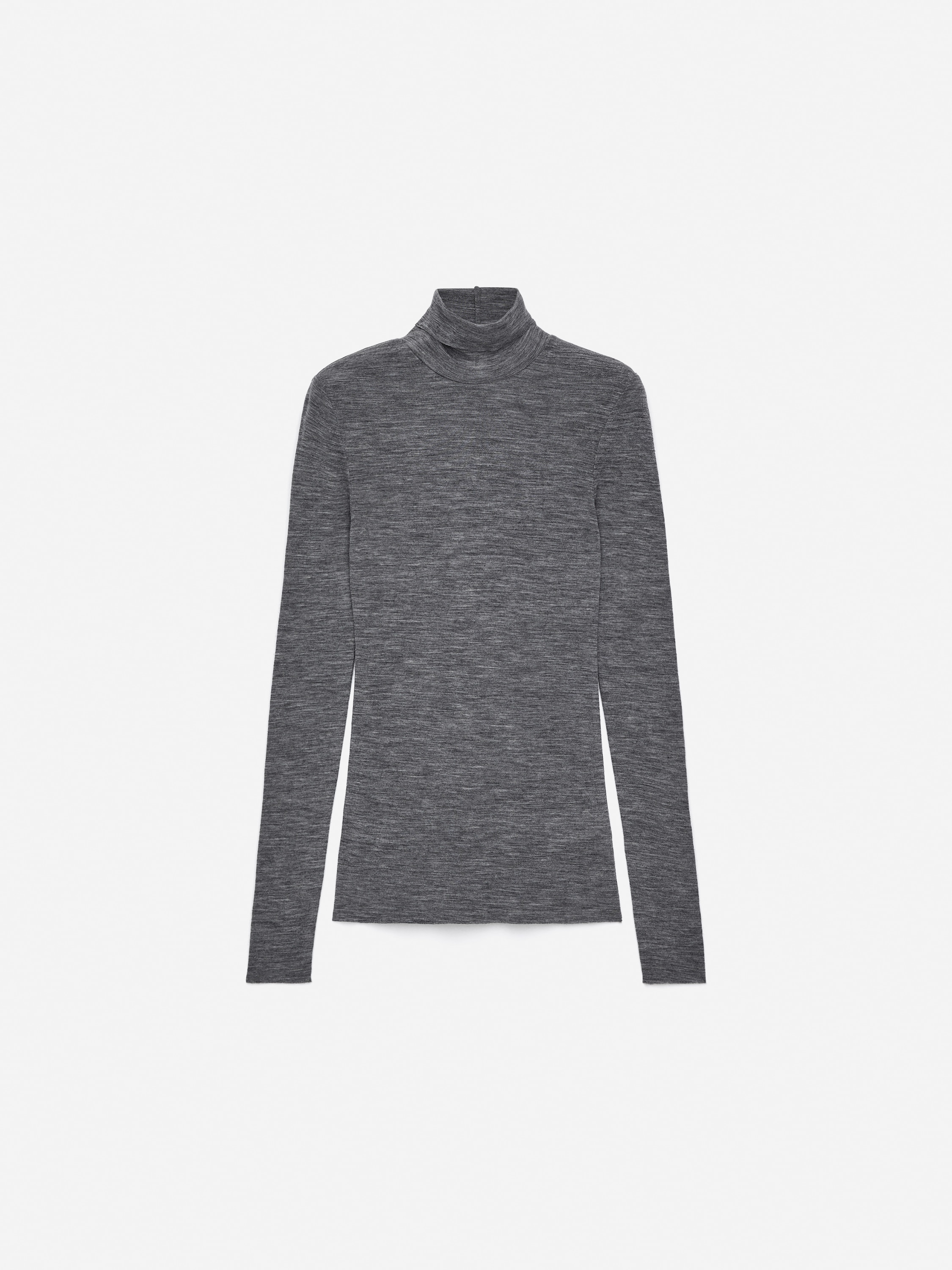 Uldtop med rullekrave - grå/Sort/Kakigrøn/Mørkeblå