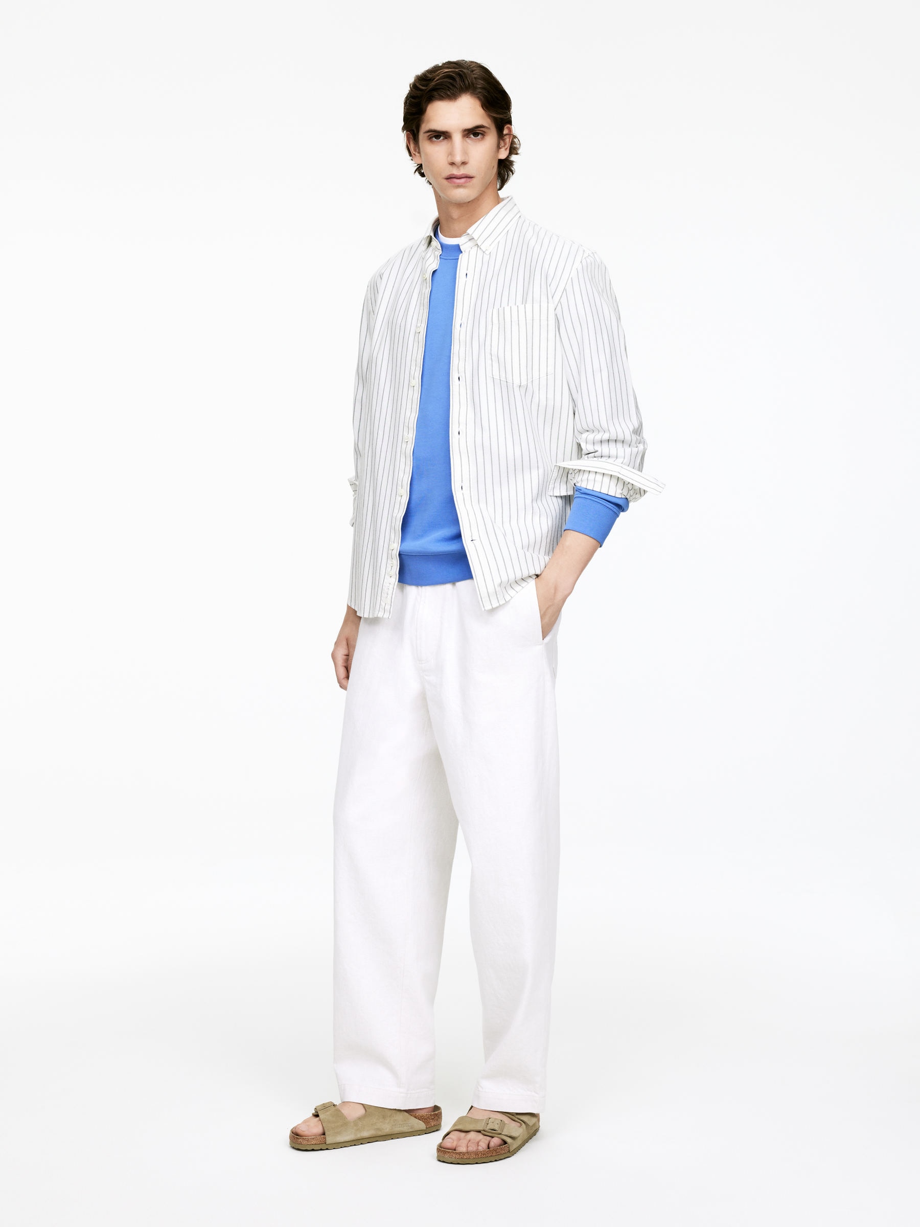 Mid-Weight Sweatshirt - Blue - Regular fit - Men - StillMedia/Lookbook - 6
