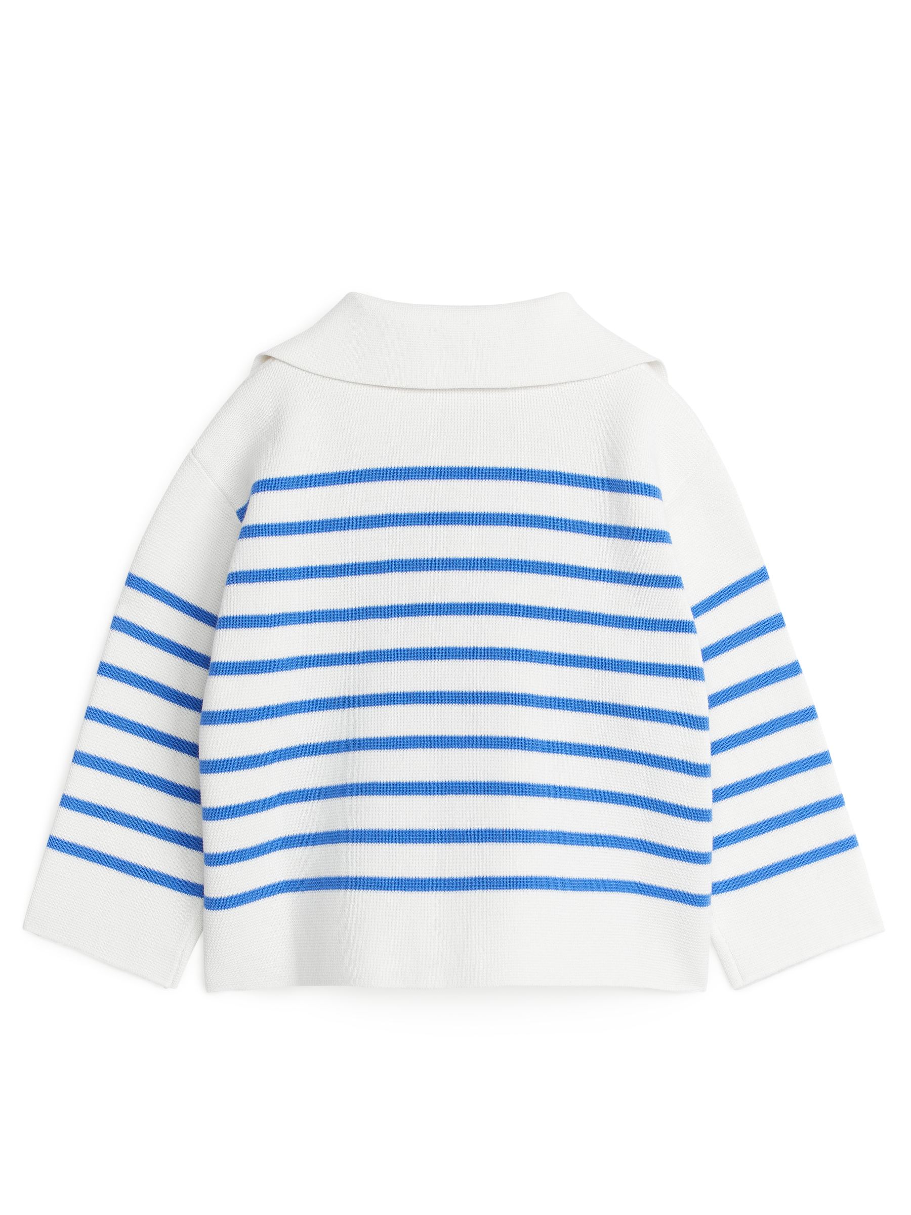 Baumwollpullover - Knallblau/Weiß - Regular Fit - Kinder - StillMedia/DescriptiveStillLife - 1