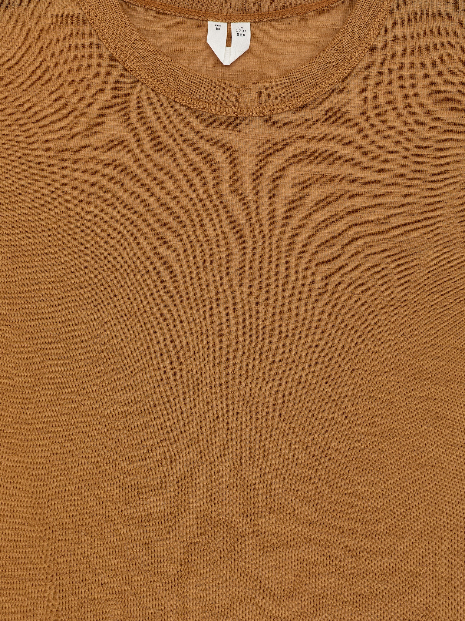 Maglia in lana merino a maniche lunghe - Senape scuro/Nero/Grigio scuro mélange/Marrone scuro - 3
