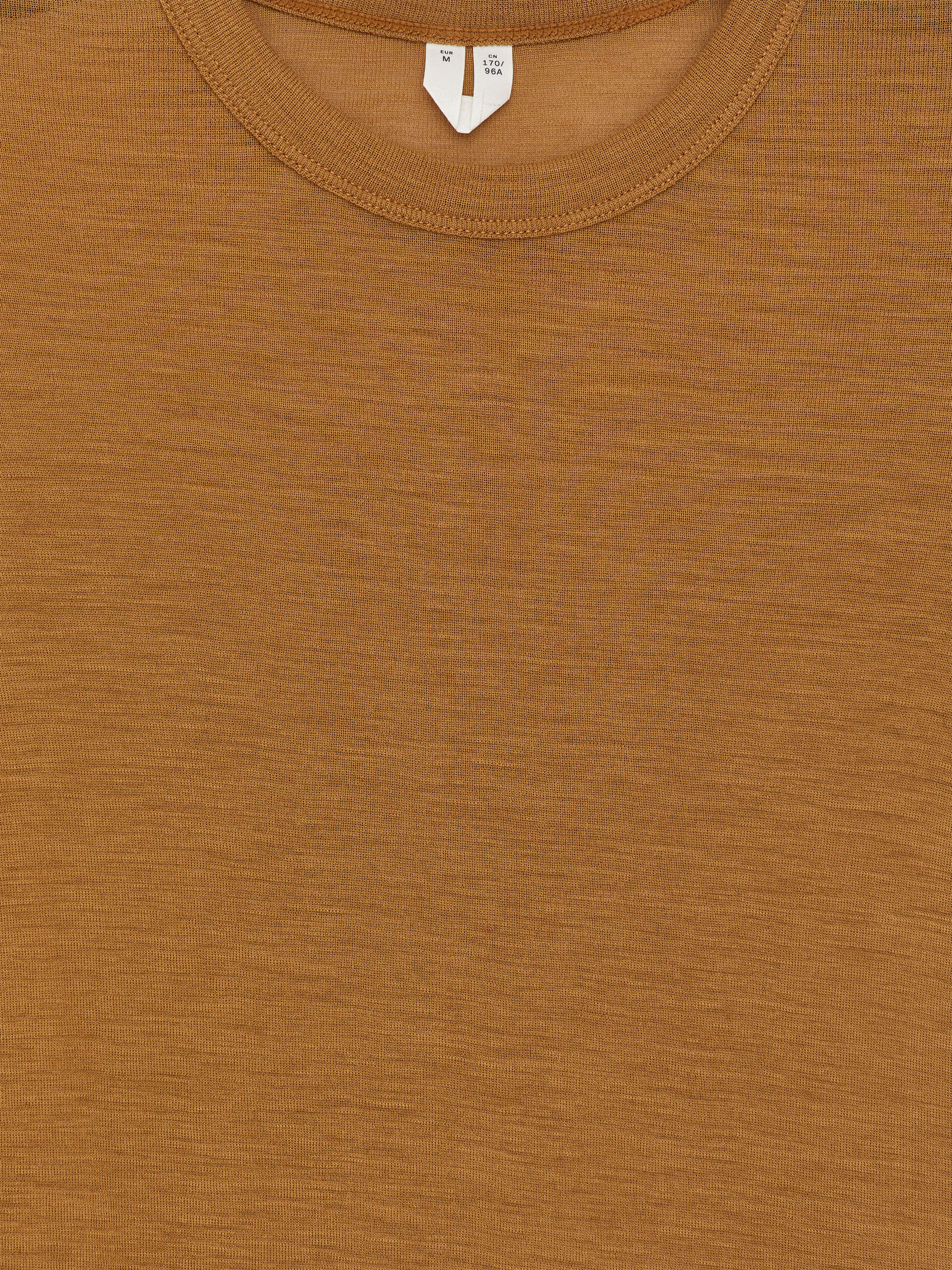 Top en lana merino de manga larga - Mostaza oscuro - Corte ajustado - Women - StillMedia/DescriptiveDetail - 2