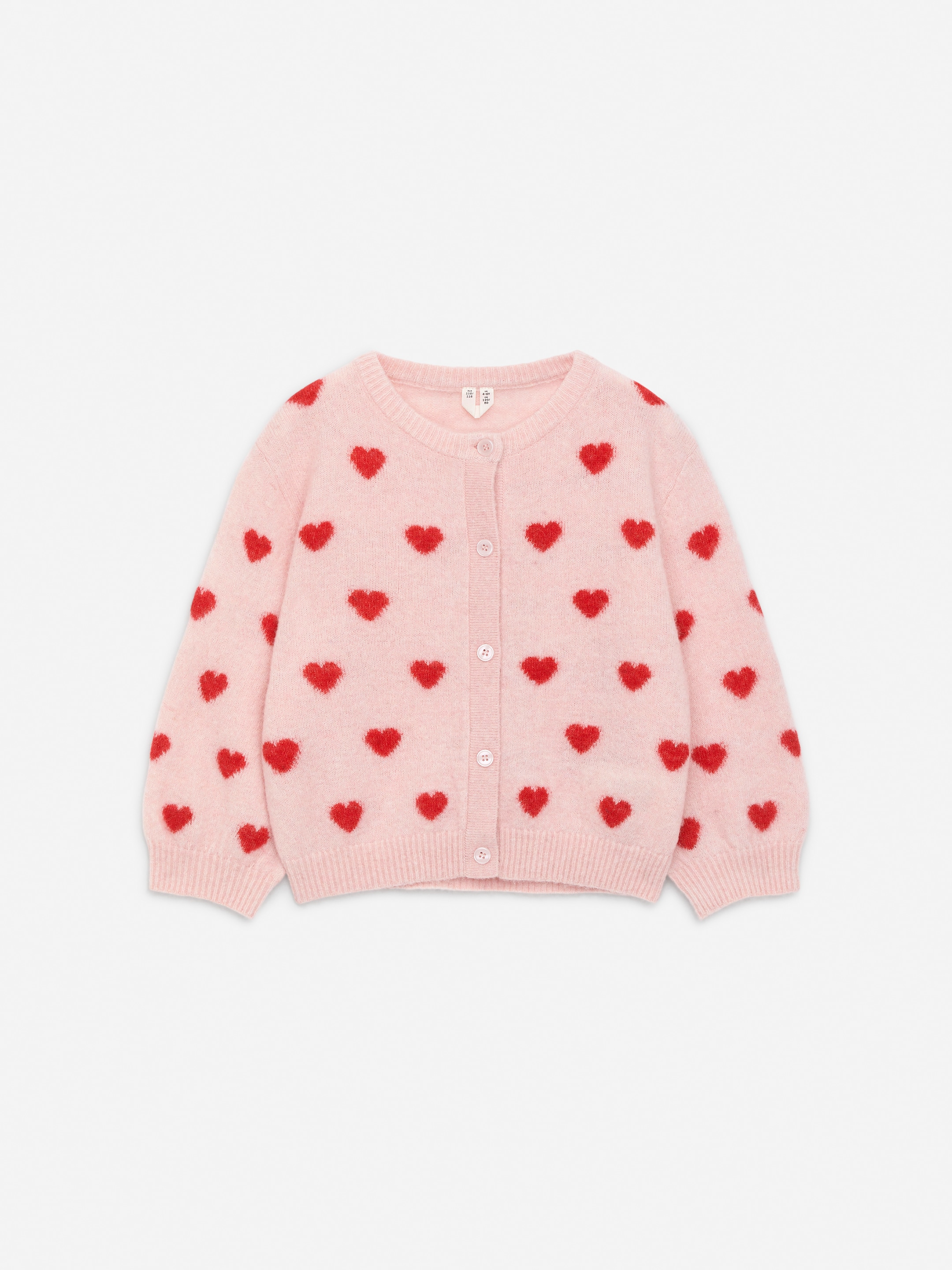 Ver imagem maior: Casaco em mistura de lã e alpaca - Corações cor-de-rosa/vermelhos - CRIANÇA | H&M PT 1