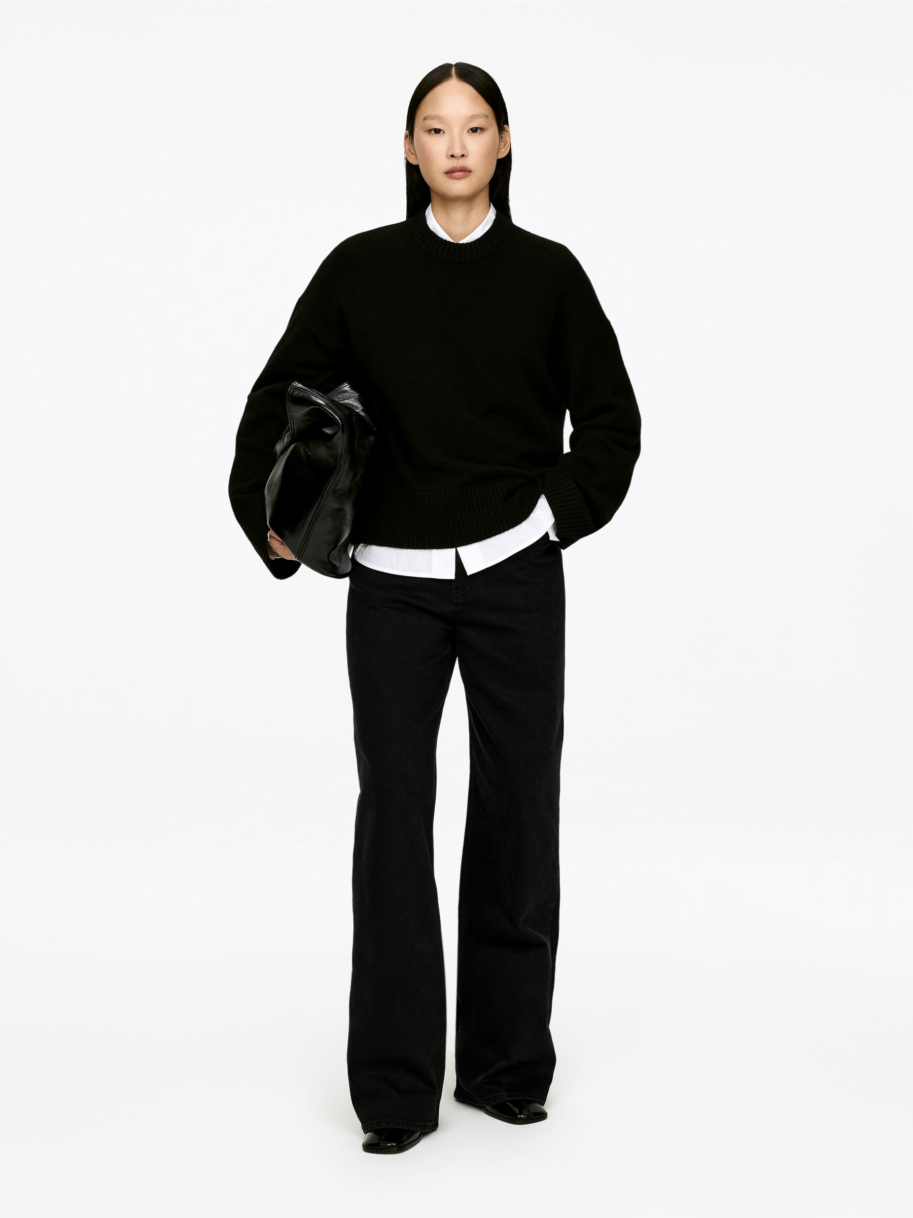 LUPINE Flared Jeans-#000000-17250