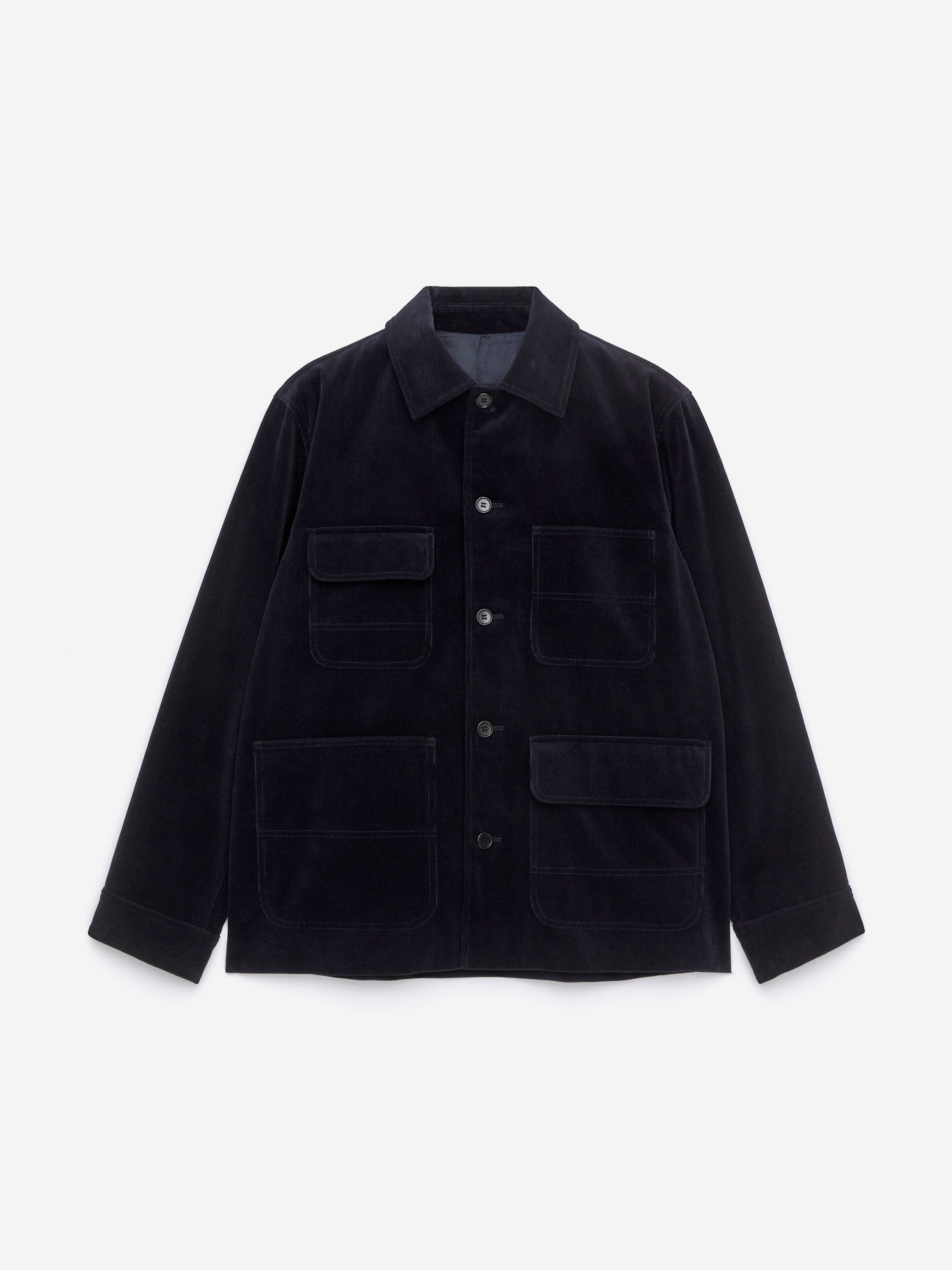 Corduroy Utility Jacket - Dark Blue - Loose fit - Men - StillMedia/DescriptiveStillLife - 2