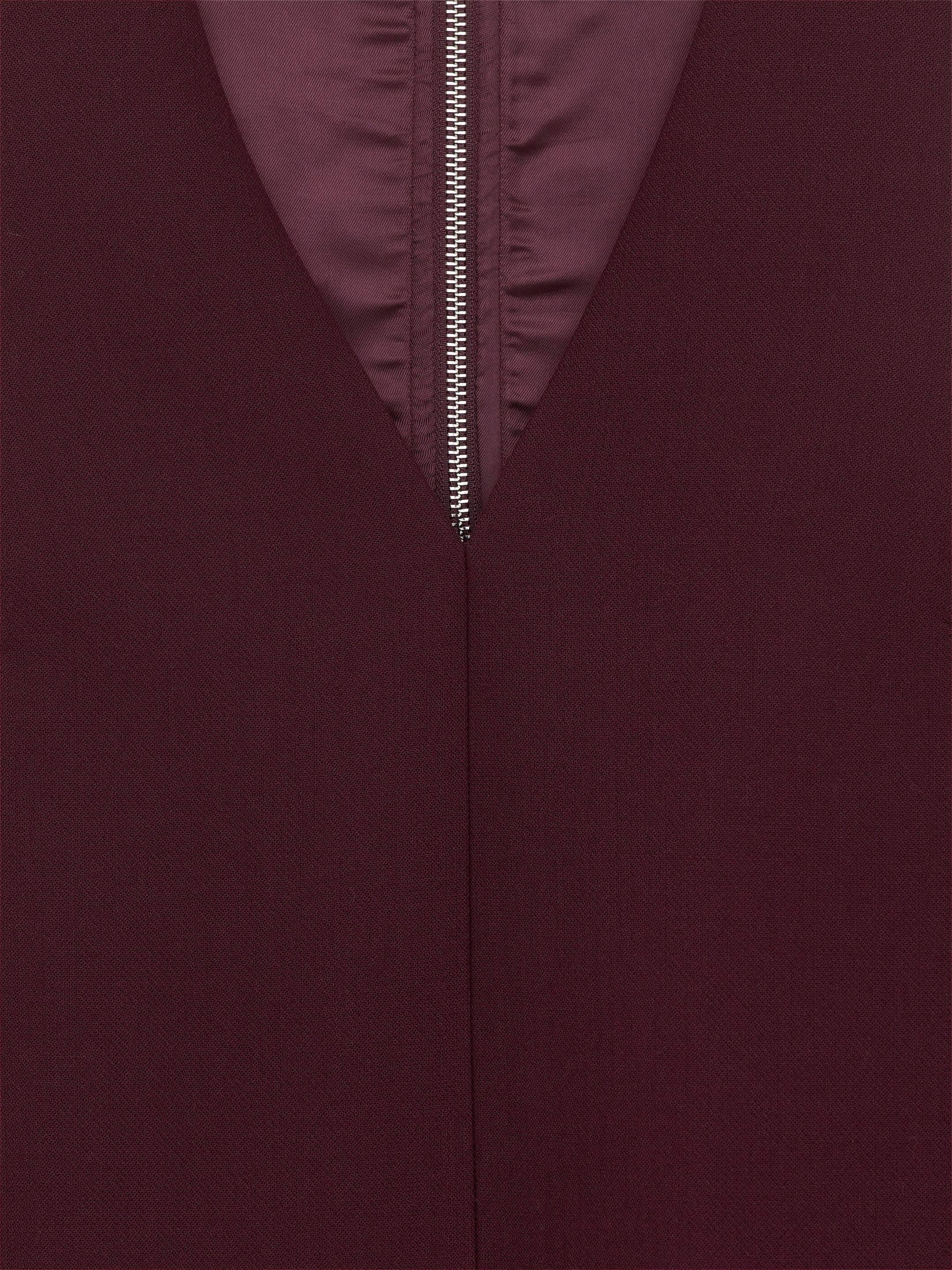 Klänning i ullblandning - Vinröd - Regular fit - Women - StillMedia/DescriptiveDetail - 2