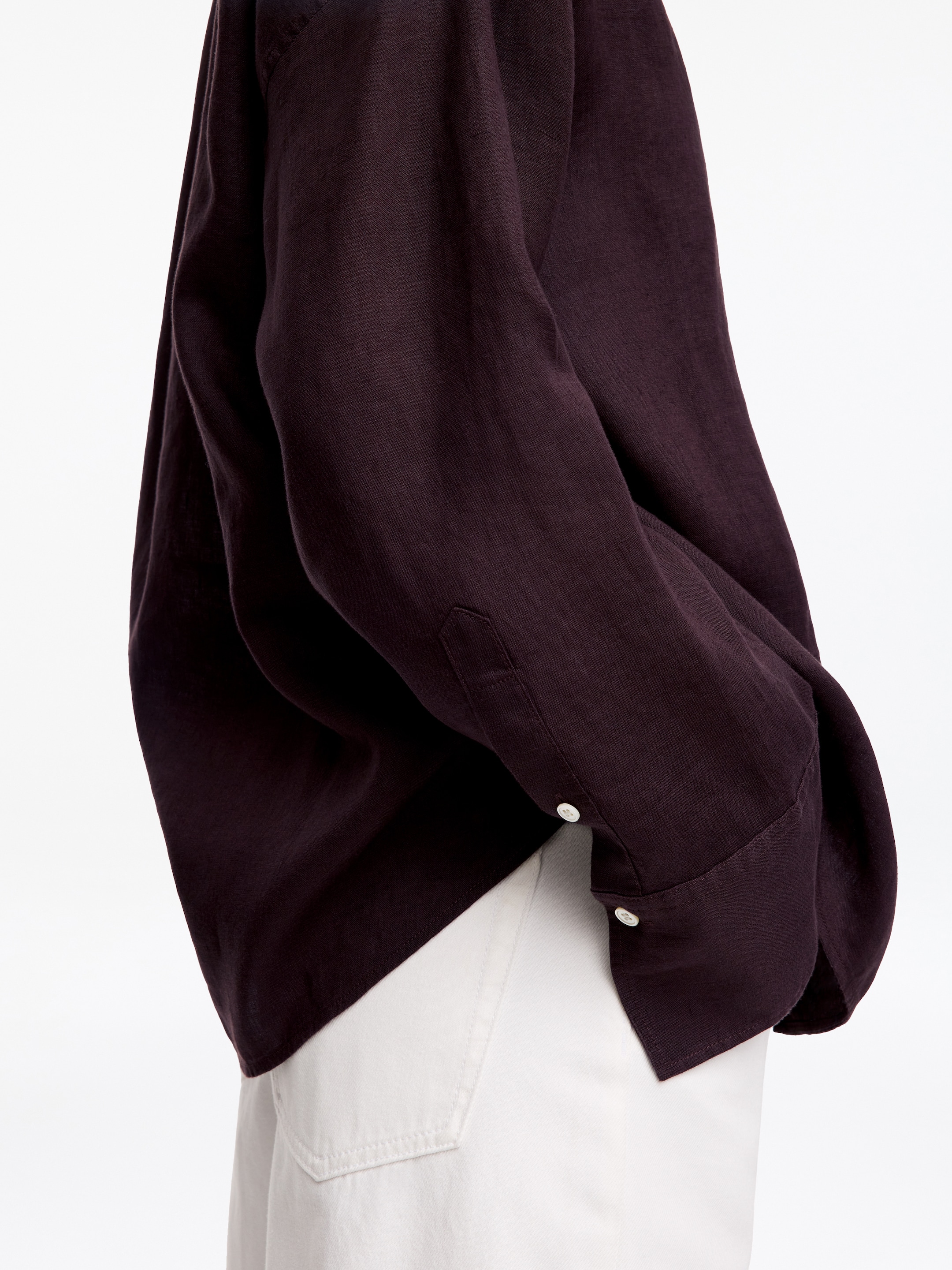 Leinenhemd - Dunkellila - Regular Fit - Damen - StillMedia/Lookbook - 8