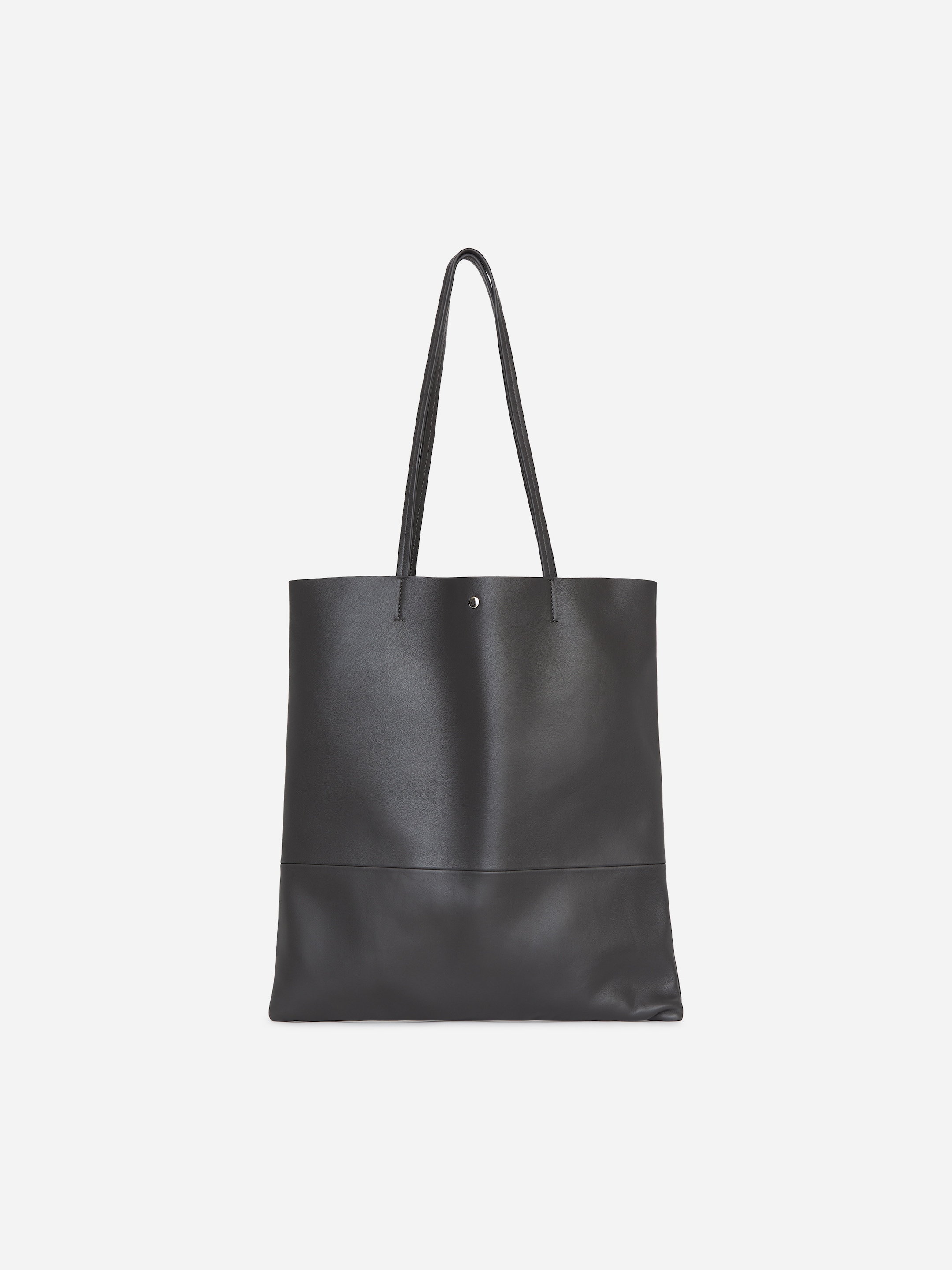 Tragetasche aus Leder-Grey-21022
