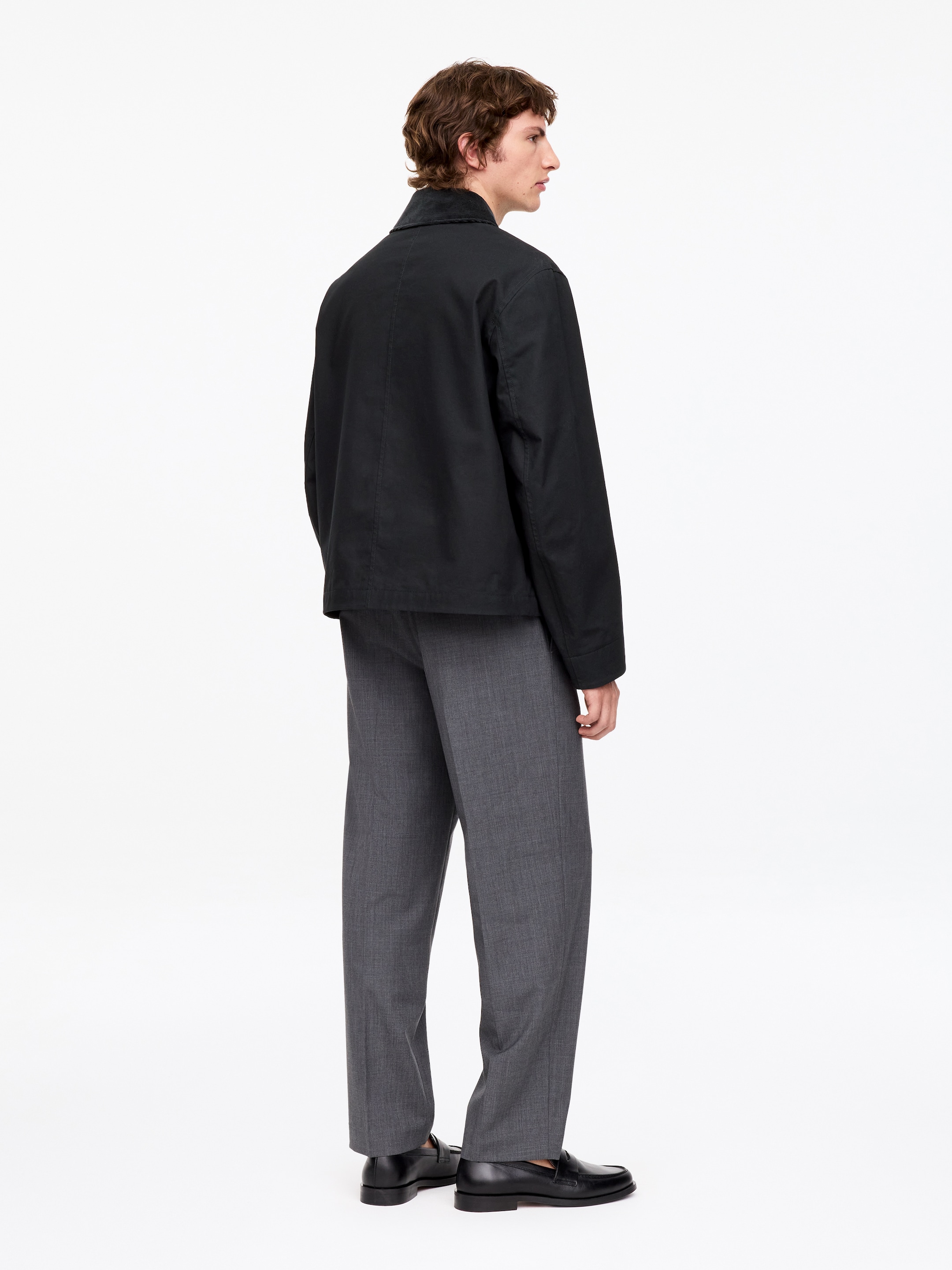 Short Waxed Jacket - Black - Regular fit - men - StillMedia/Lookbook - 7