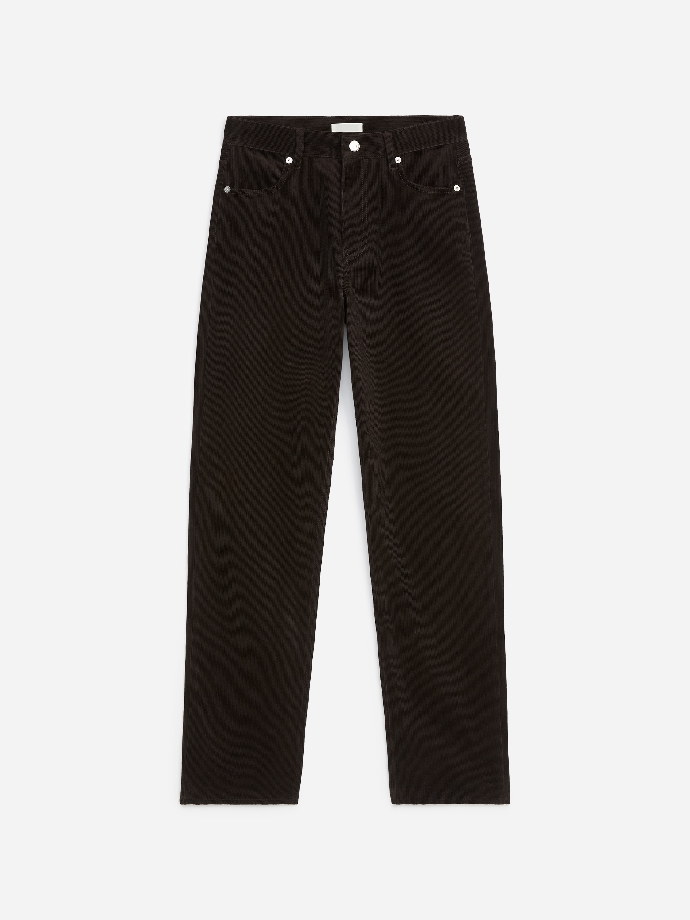 Pantalones de pana cropped - Marrón/Azul oscuro