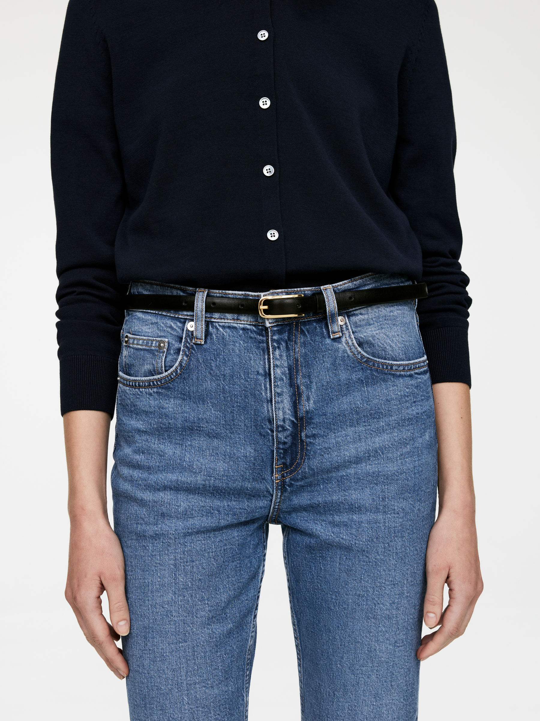 JADE CROPPED Slim Jeans - Blue - Regular fit - Women - StillMedia/Lookbook - 19