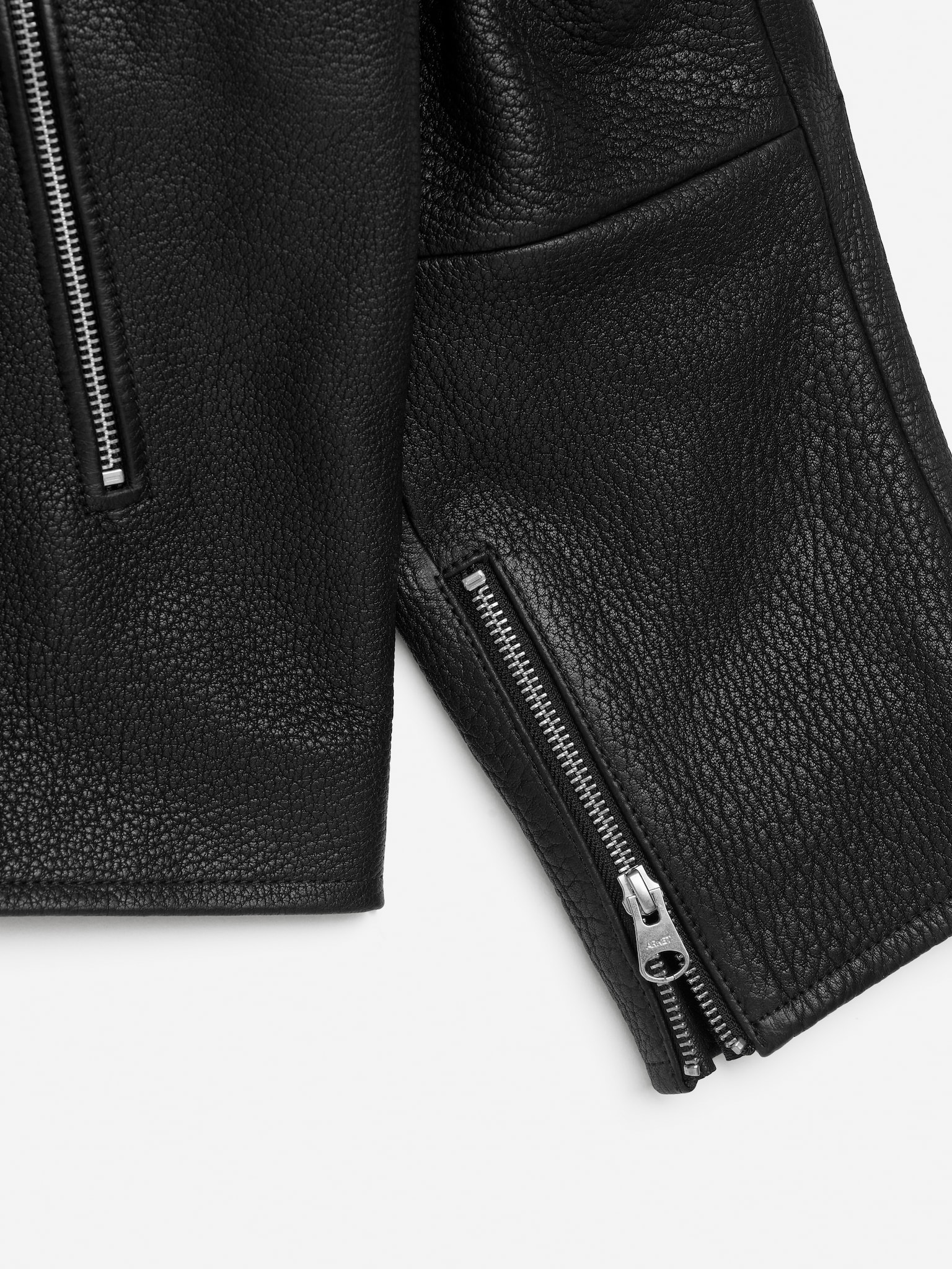 Veste en cuir - Noir - 5