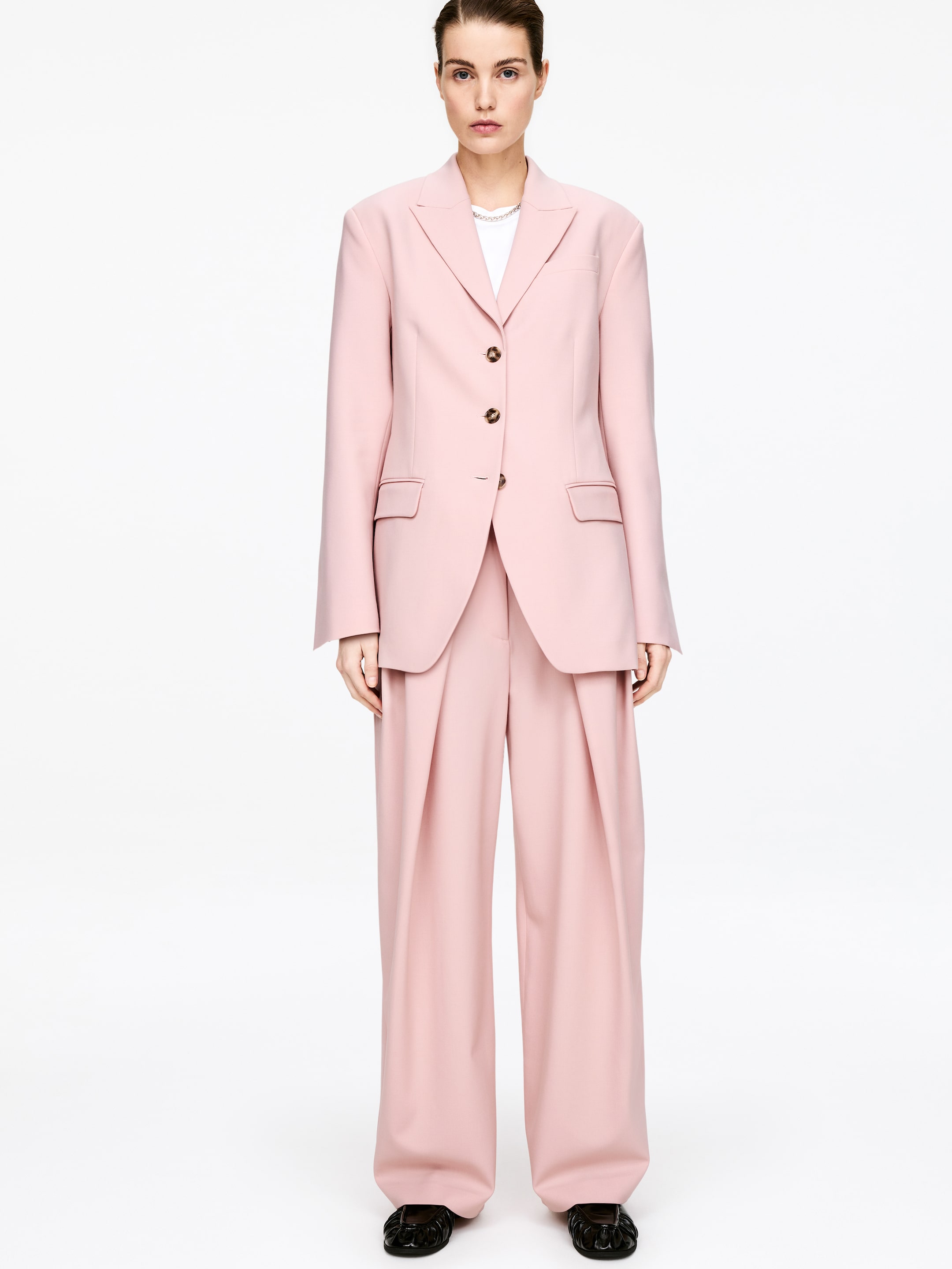 Pantalon plissé drapé - Rose - Relaxed fit - Femme - StillMedia/Lookbook - 5