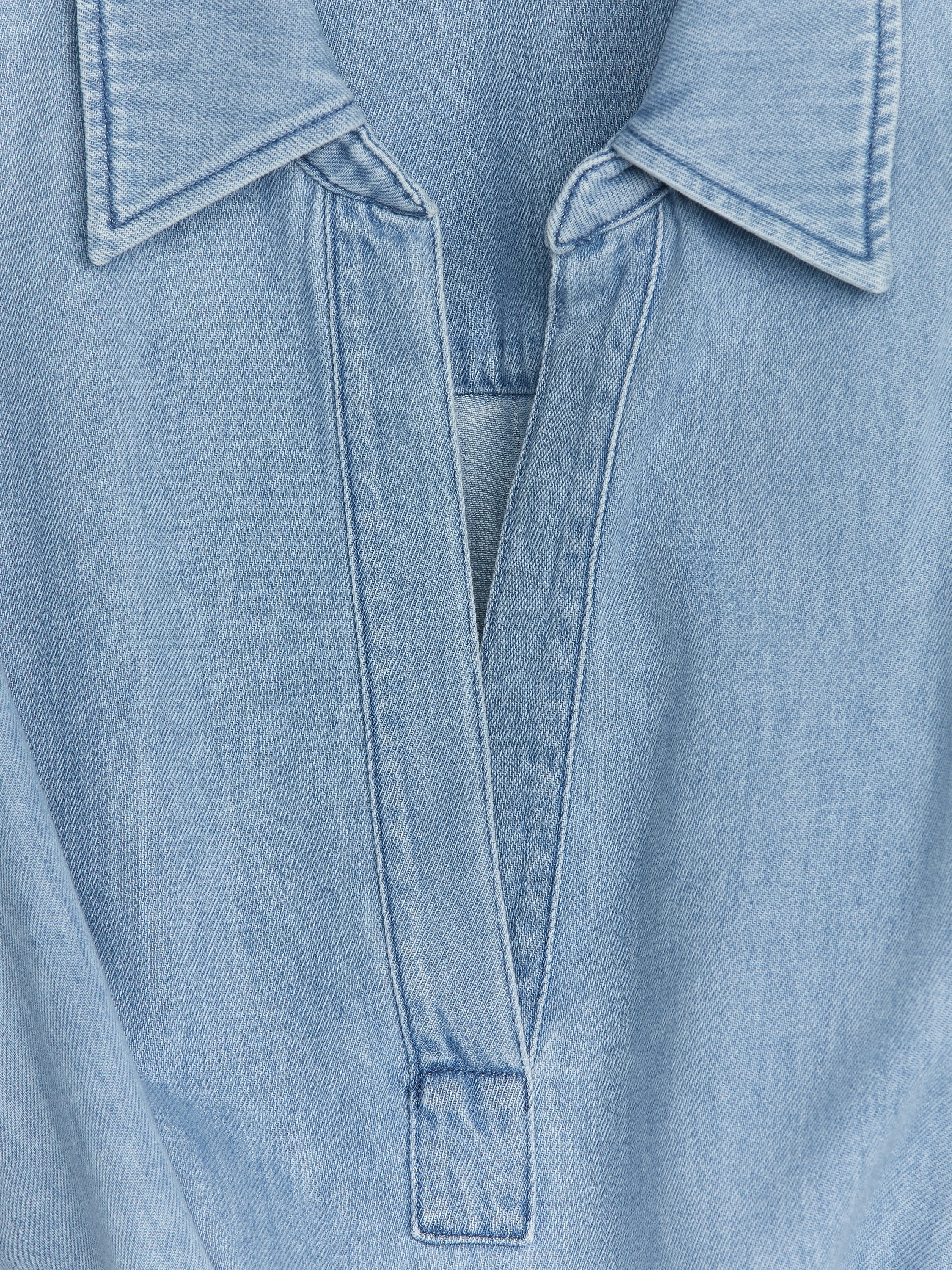 Relaxed Denim Tunic - Blue - Relaxed fit - Women - StillMedia/DescriptiveDetail - 2