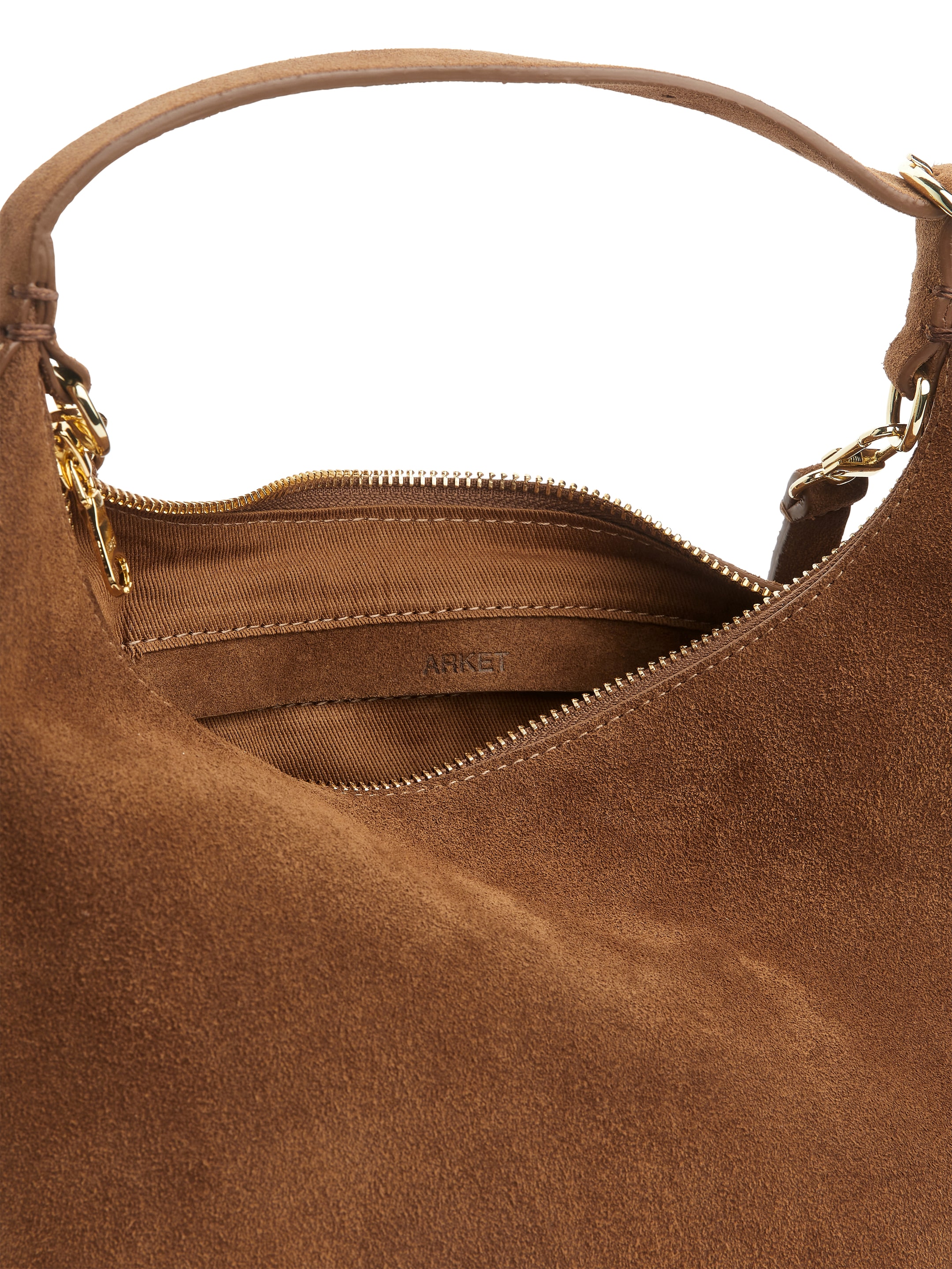 Borsa in pelle crosta scamosciata - Marrone - Women - StillMedia/DescriptiveDetail - 2
