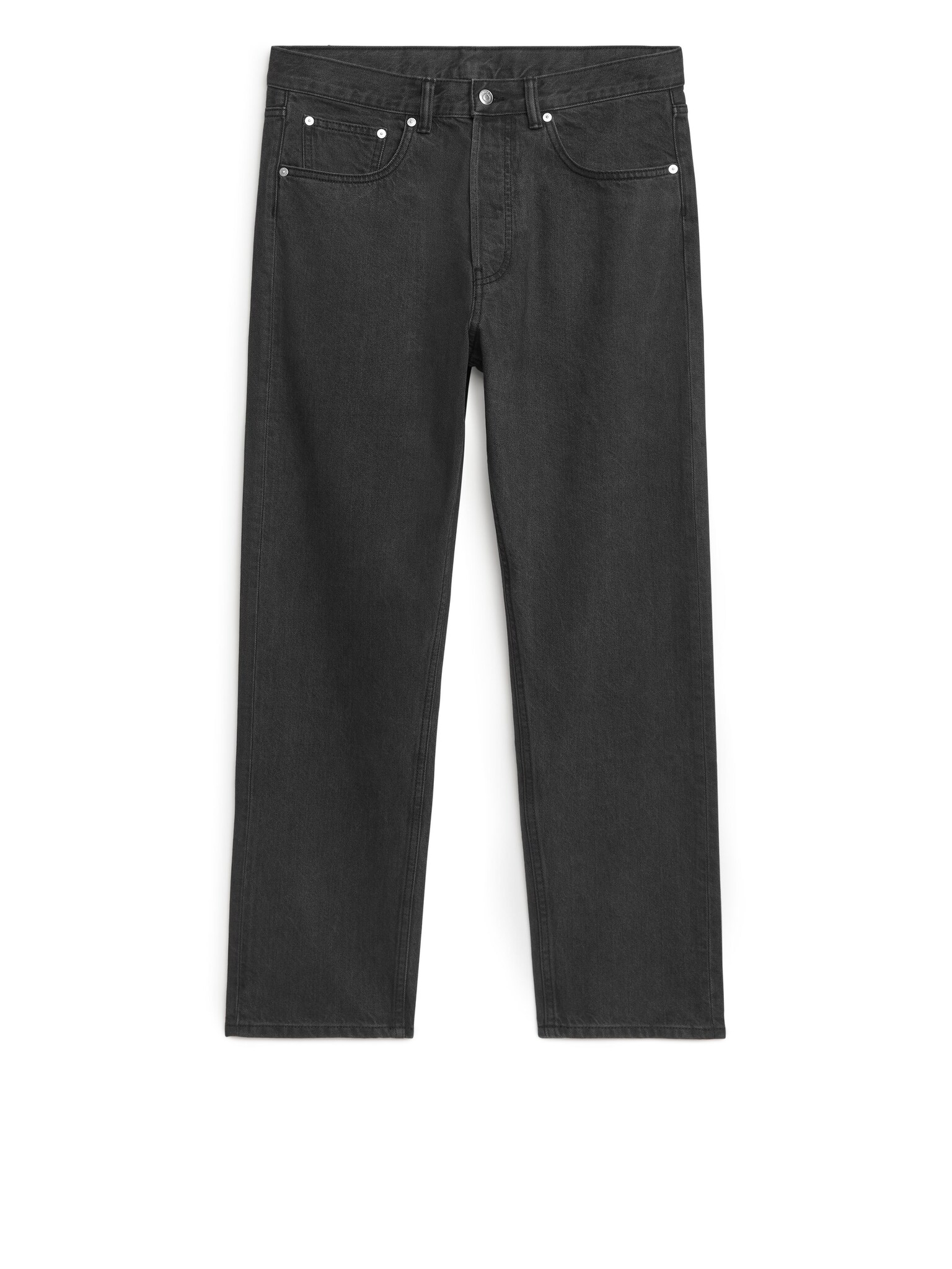 COAST Relaxed Tapered Jeans - Washed Black/Dark Blue