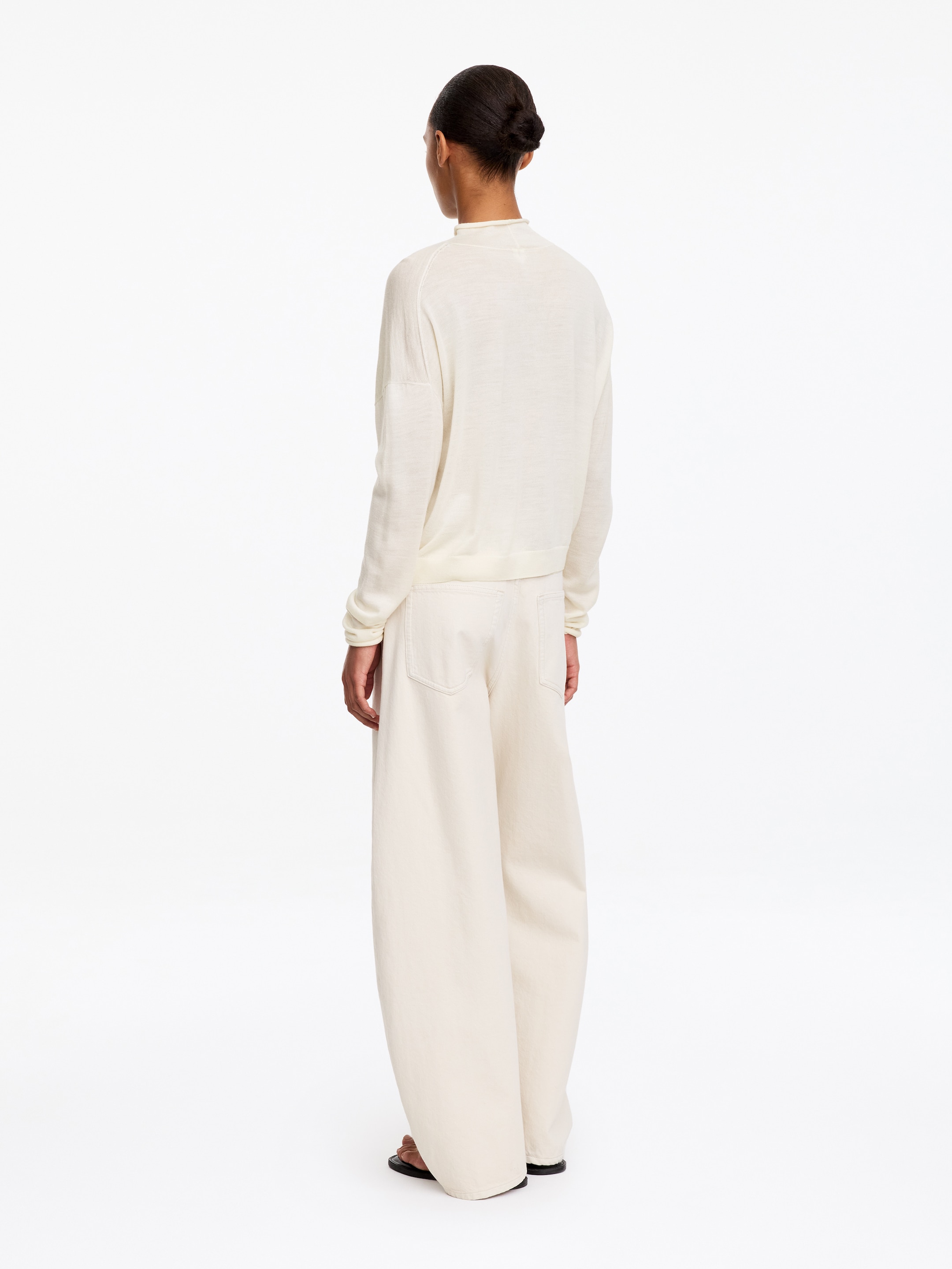 Kofta i ullblandning - Off-white - Regular fit - women - StillMedia/Lookbook - 9