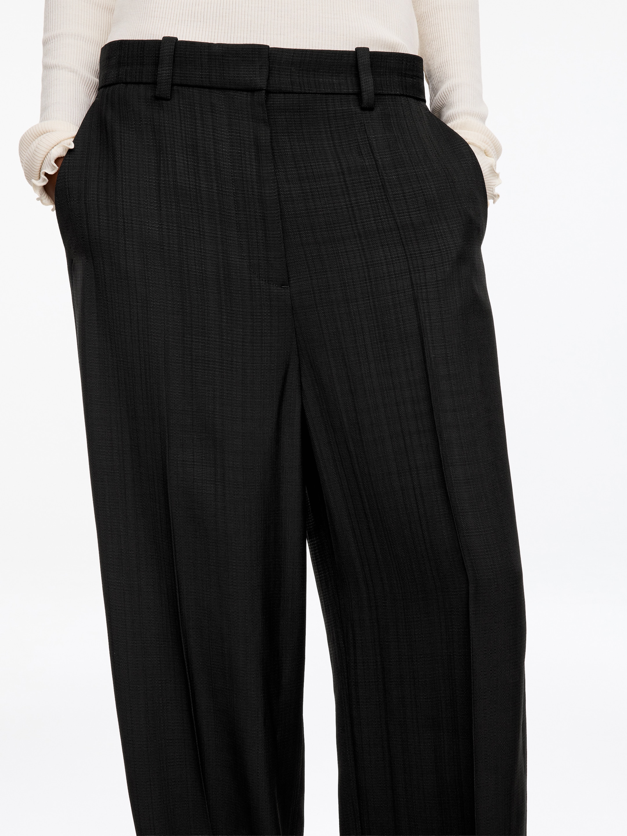 Relaxed Tailored Trousers - Black - Relaxed fit - women - StillMedia/Lookbook - 5