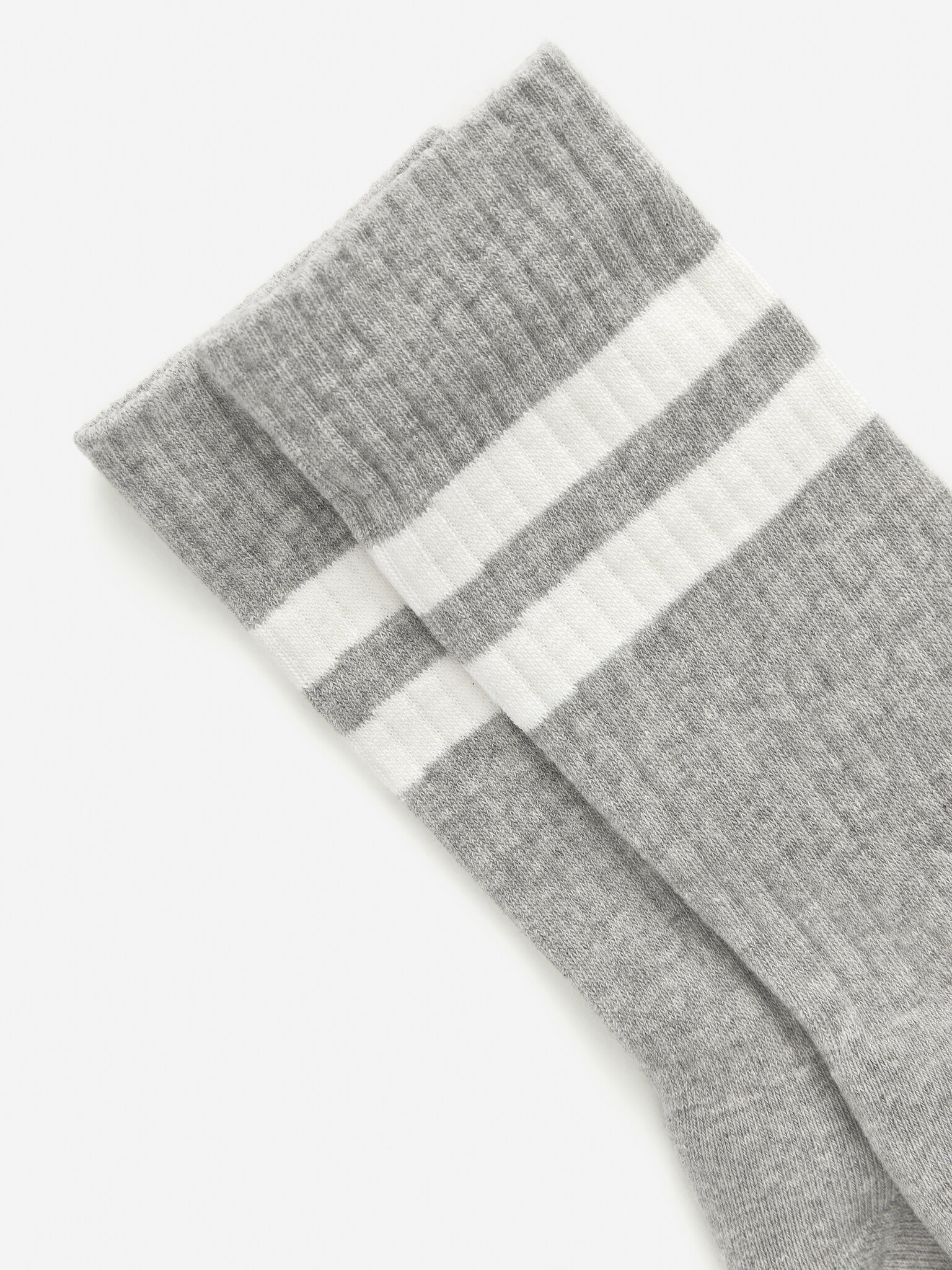 Bomullsstrumpor - Gråmelerad - 2