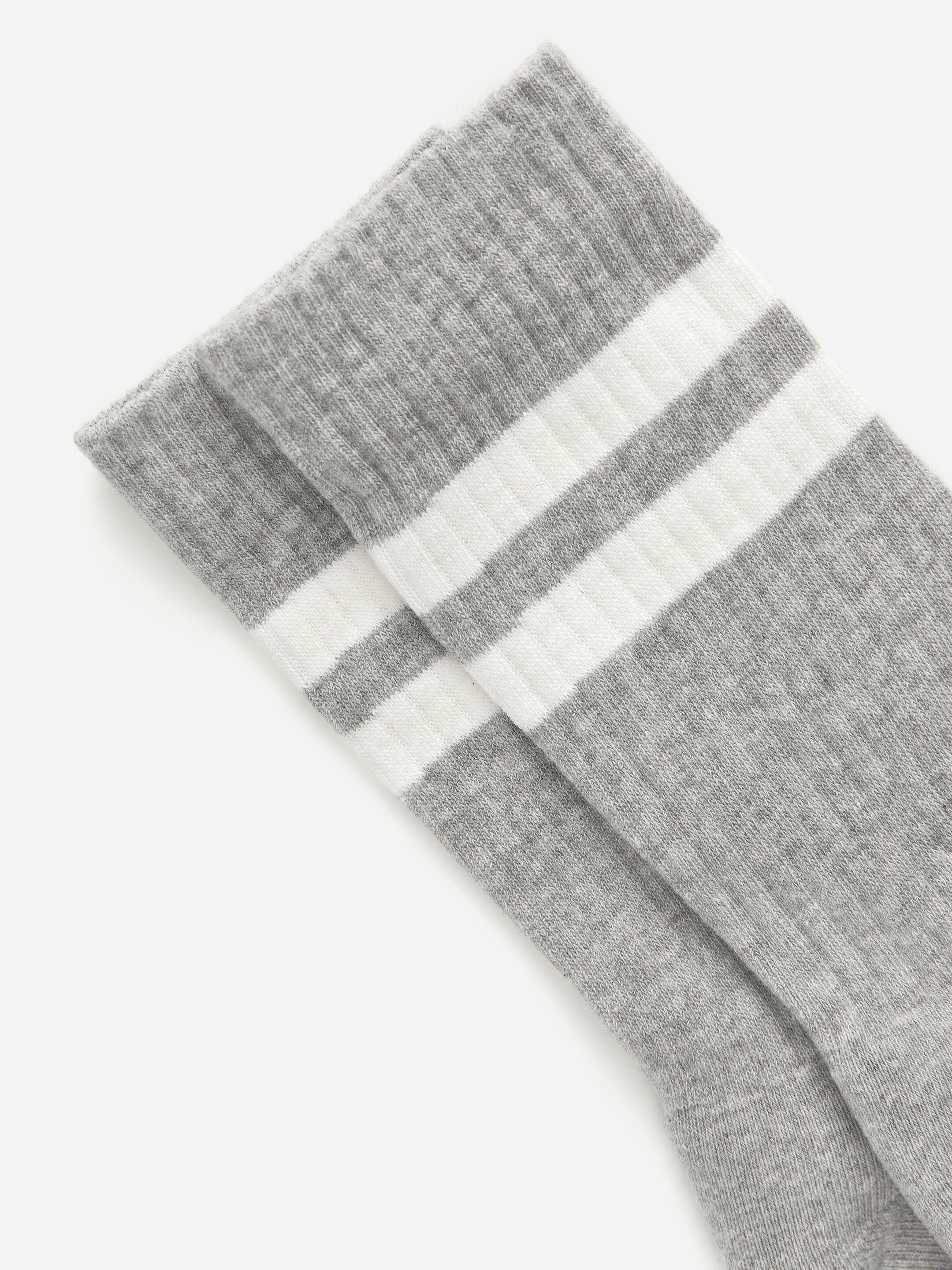 Visa större bild: Bomullsstrumpor - Gråmelerad - HERR | H&M FI 2