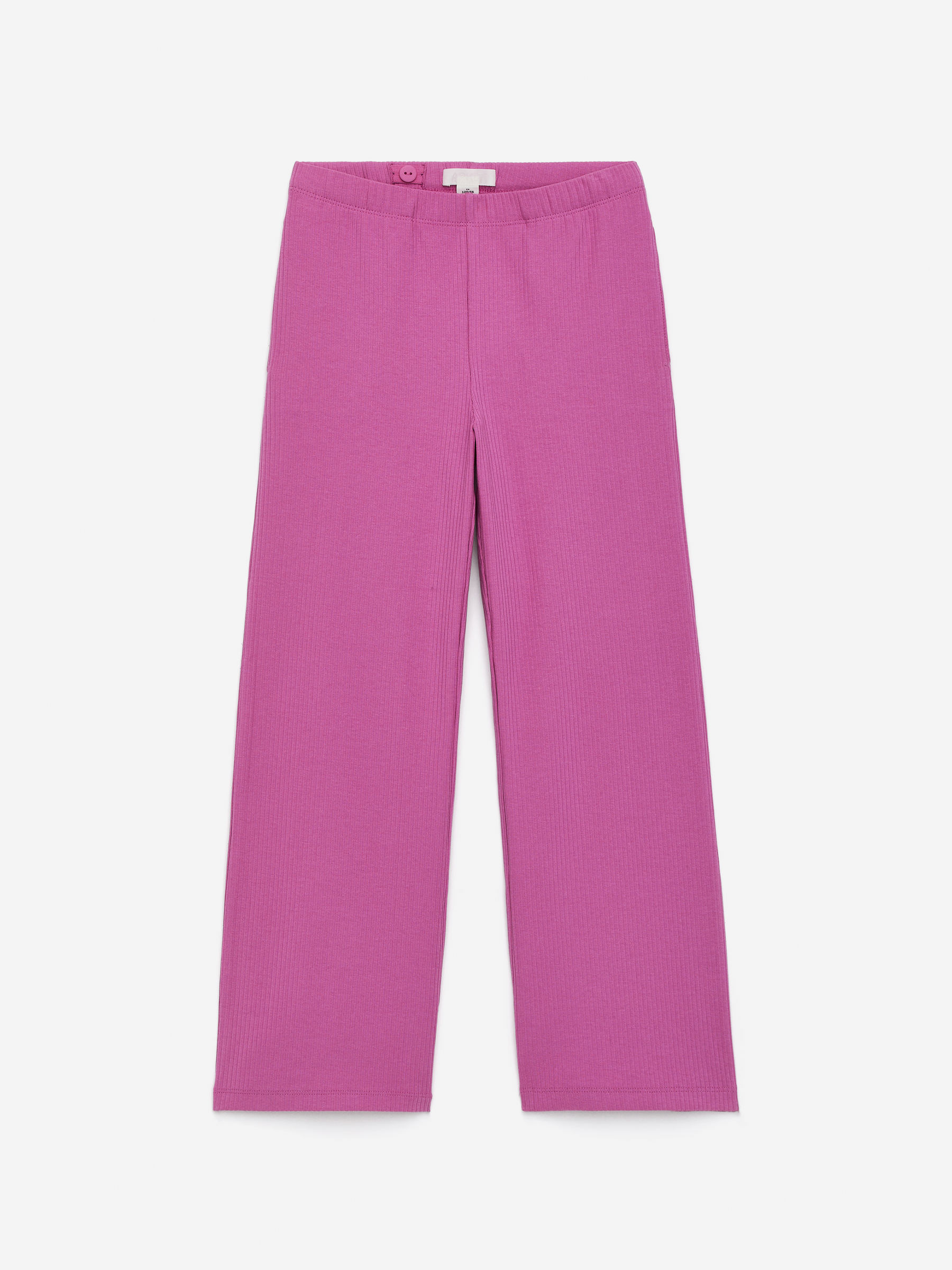 Rib Cotton Trousers-#B86BA6-16174