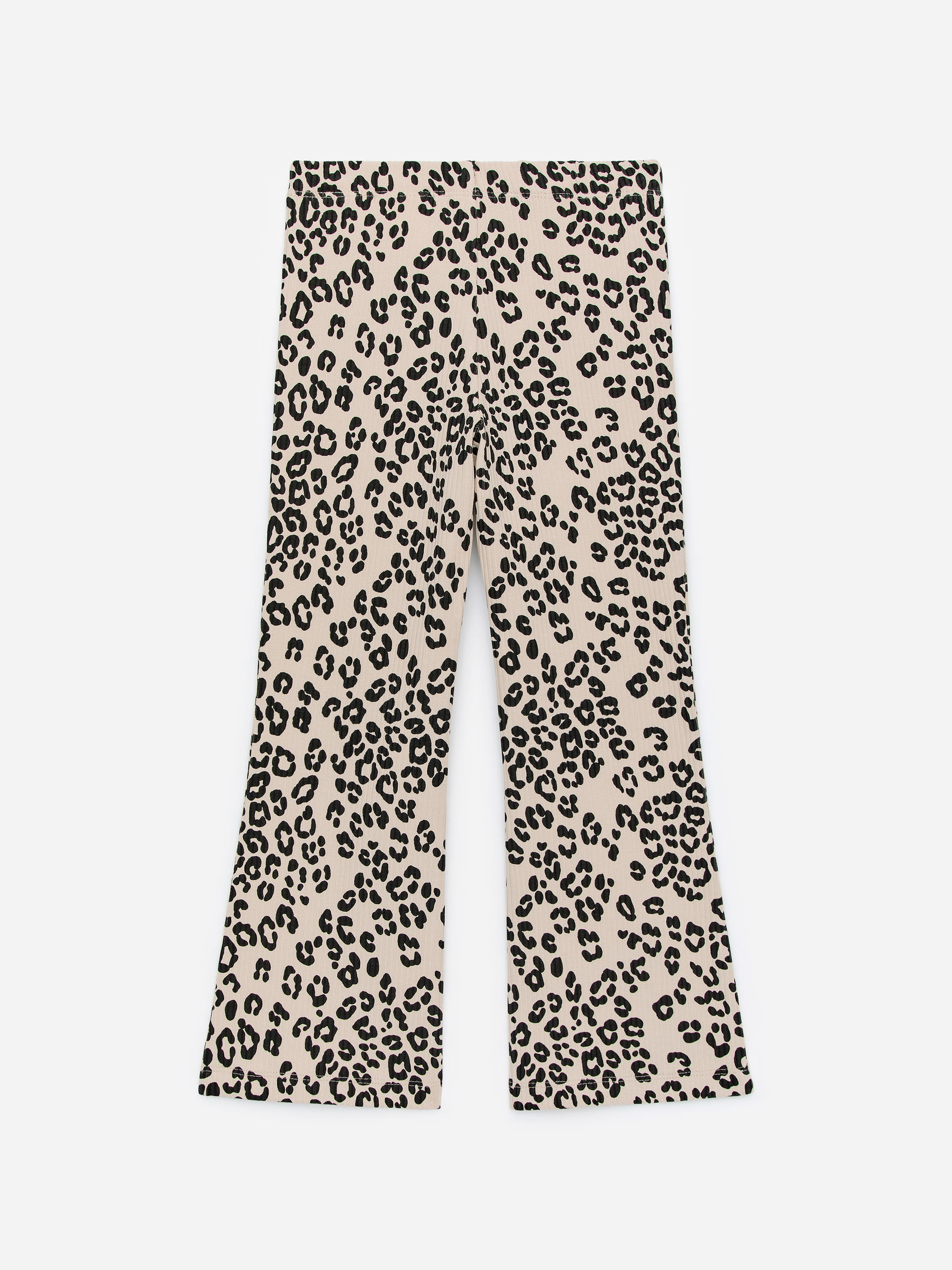 Flared Rib Leggings - Beige/Black - Regular fit - Children - StillMedia/DescriptiveStillLife - 2