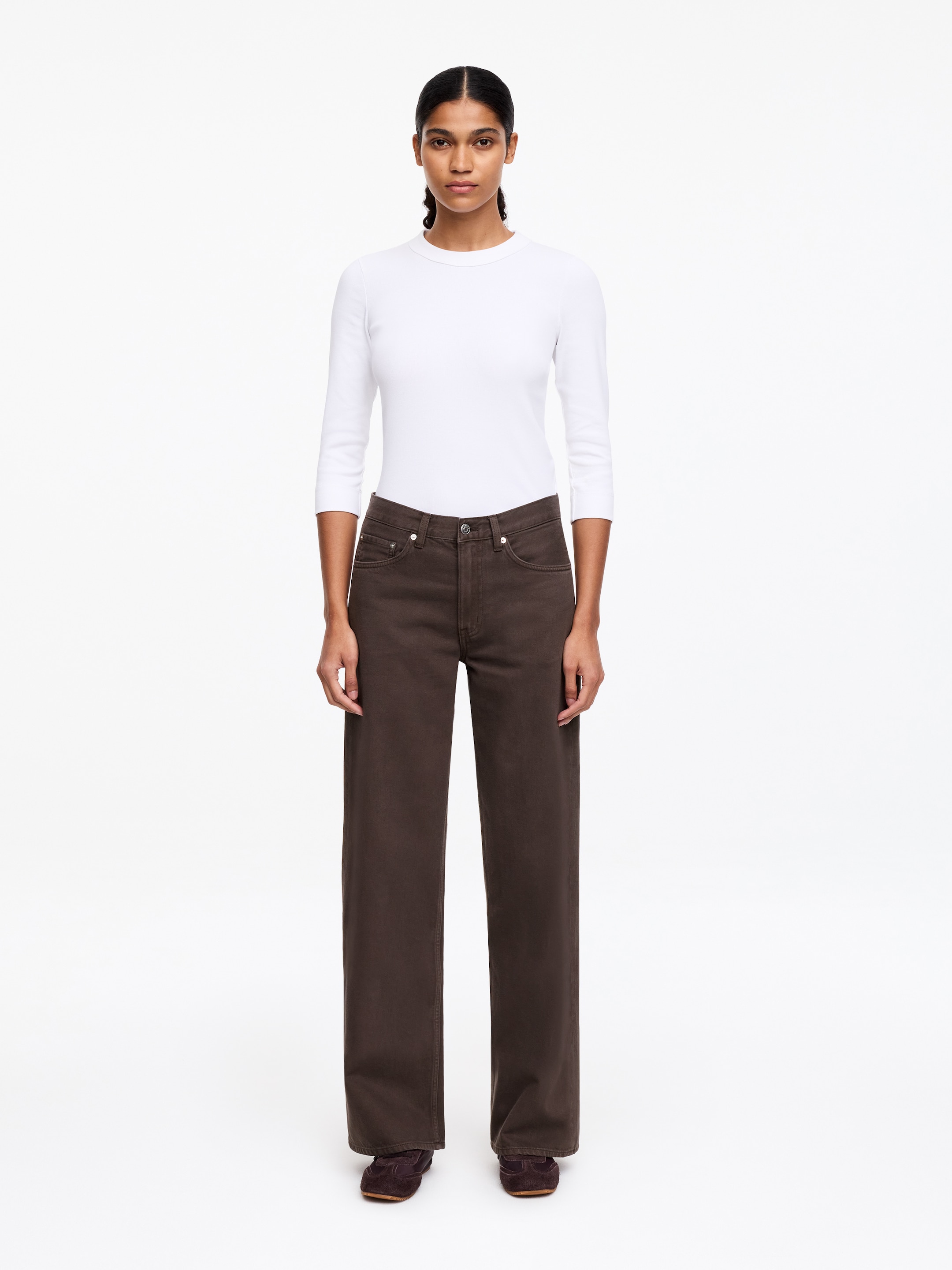 CLOUD Loose Wide Jeans-#483834-18066