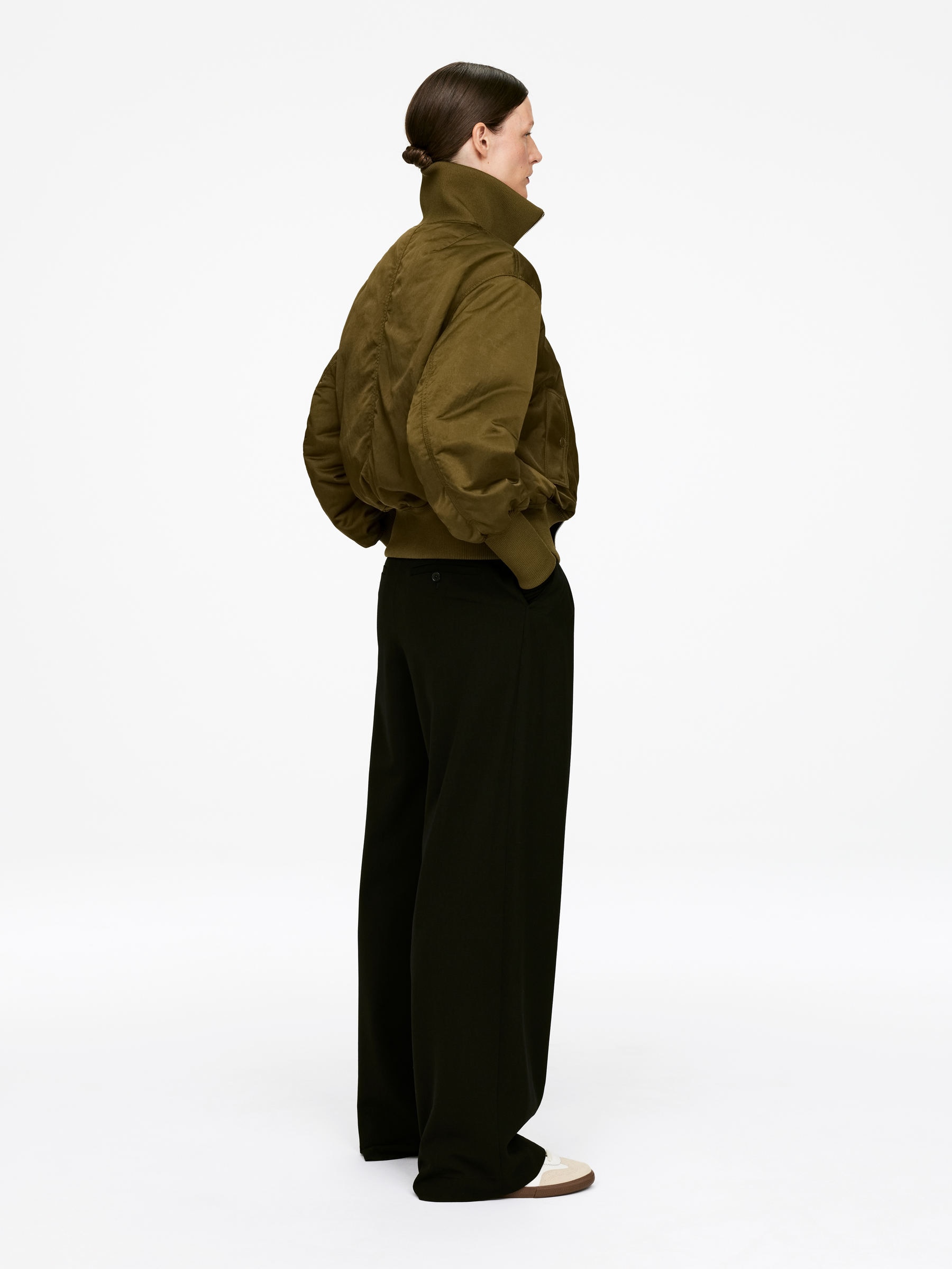 Veste en nylon - Vert kaki - Regular fit - Femme - StillMedia/Lookbook - 4