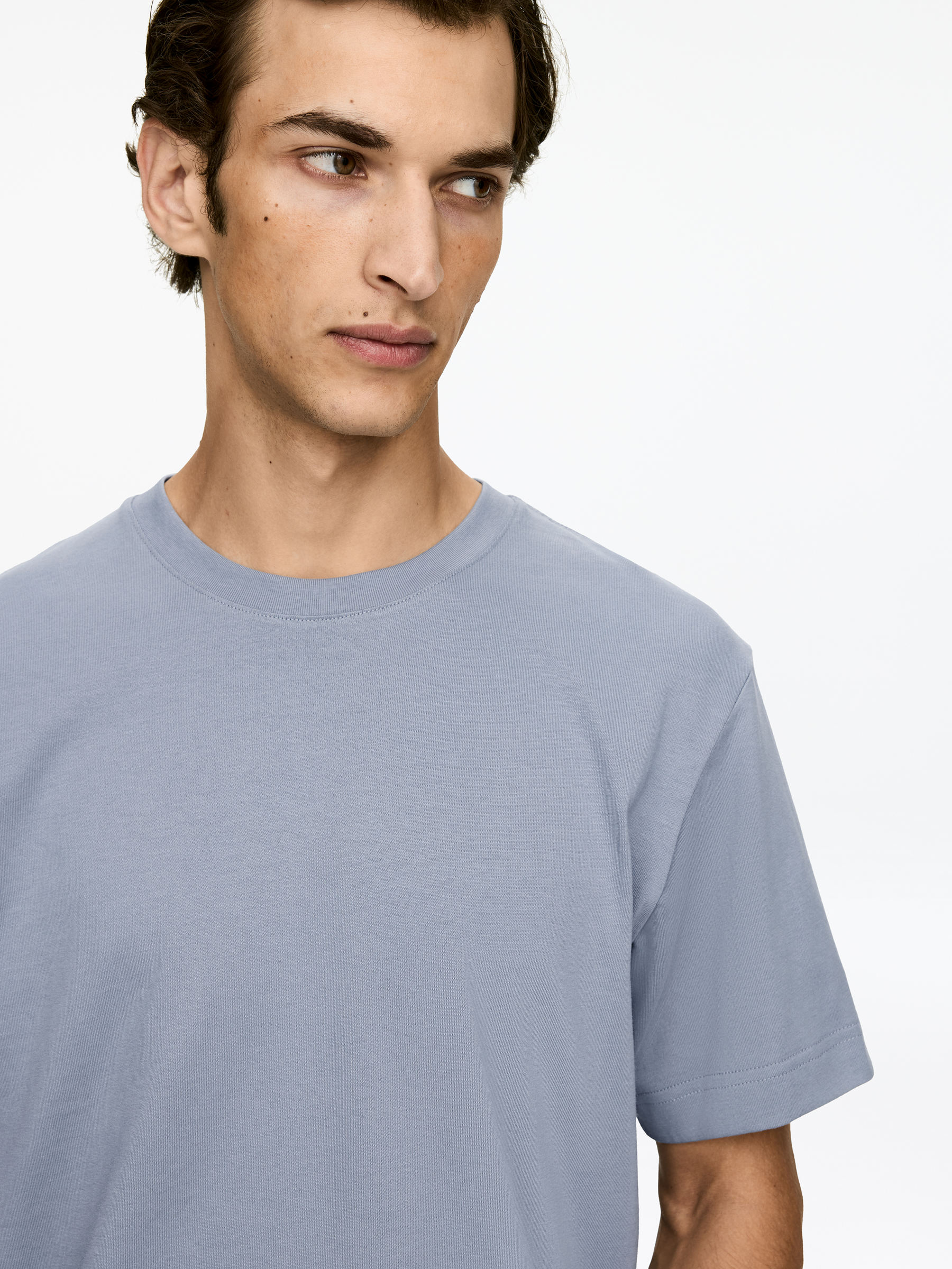 220 GSM Relaxed T-Shirt - Blue - Regular fit - Men - StillMedia/Lookbook - 5