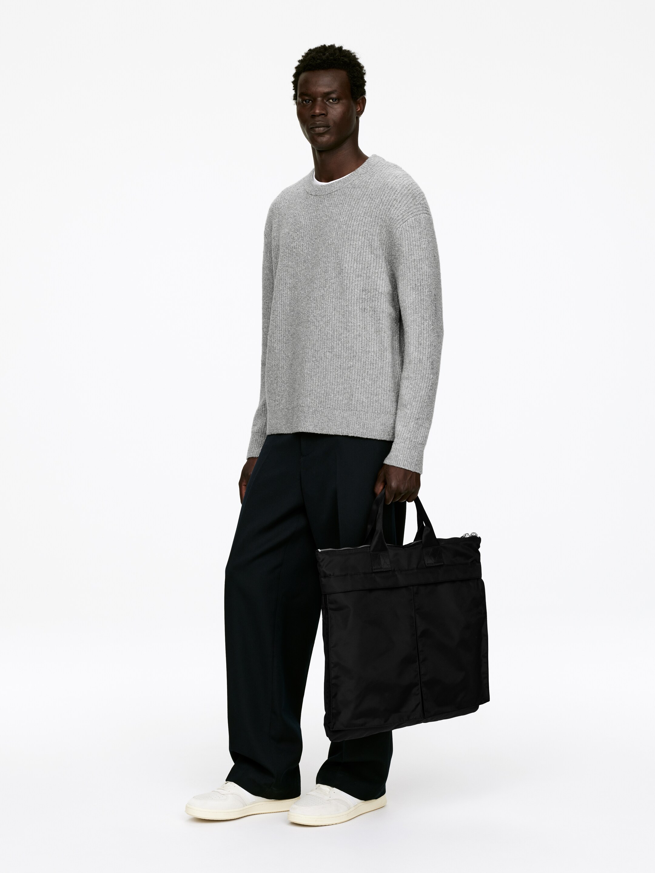 Größeres Bild ansehen: Pullover aus Baumwollmischung - Graumeliert - Men | H&M DE 2