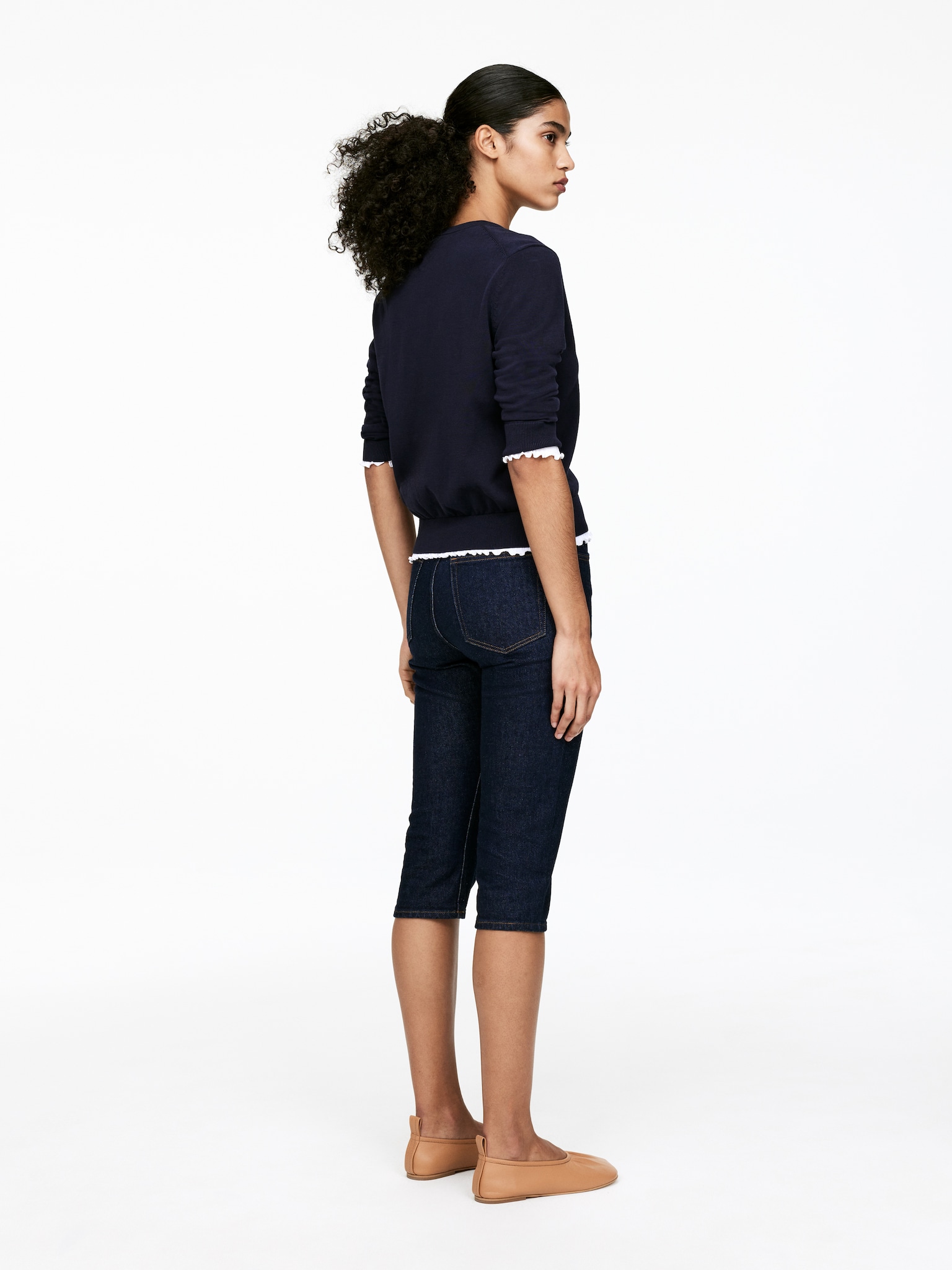 Gilet en coton - Bleu foncé - 4